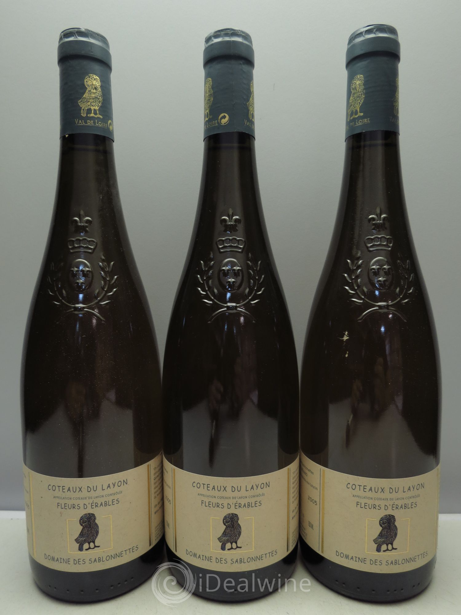 Coteaux du Layon Fleur d'Erable Domaine des Sablonnettes 2005 - Lotto di 3 bottiglie - 0