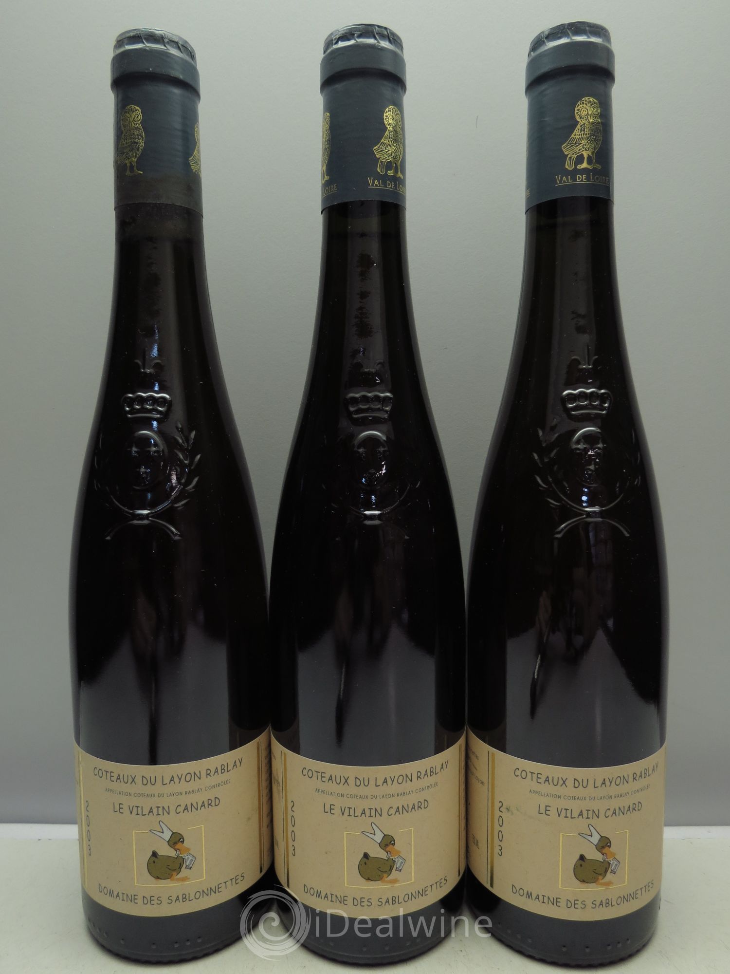 Coteaux du Layon Le Vilain Canard Domaine des Sablonnettes(50cl) 2003 - Lotto di 3 bottiglie - 0