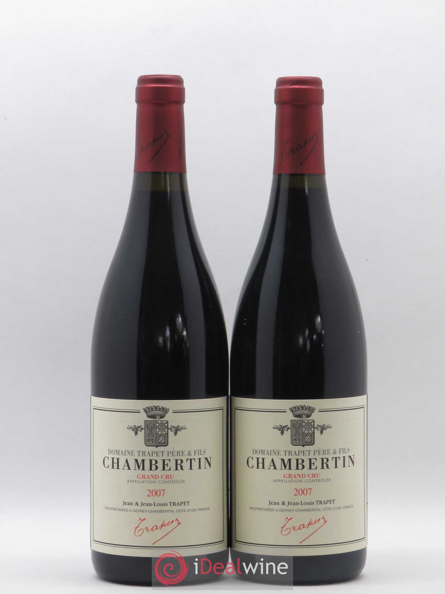 Chambertin Grand Cru Domaine Trapet 2007 - Lot de 2 bouteilles - 0