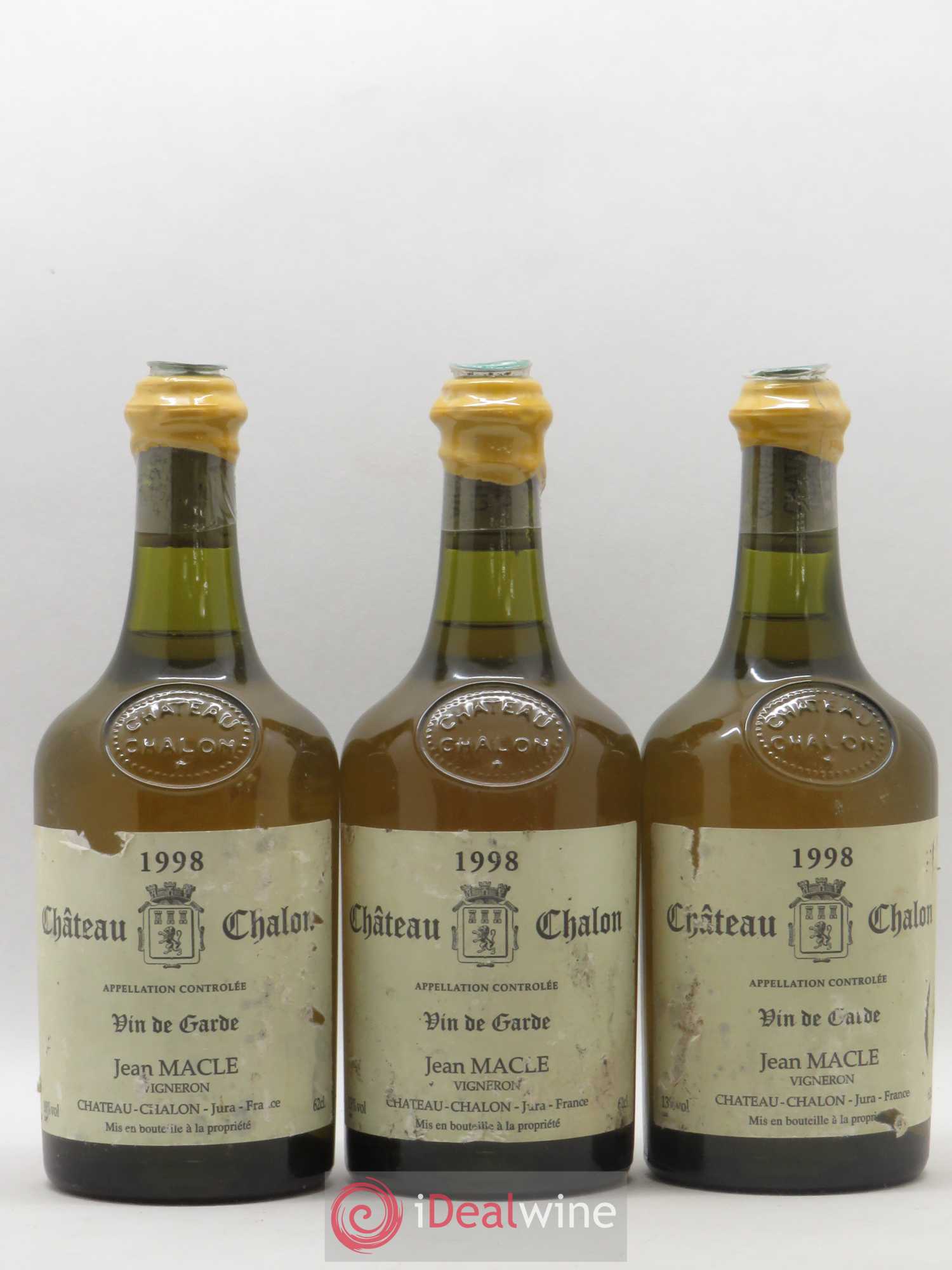 Château-Chalon Jean Macle 1998 - Lot de 3 bouteilles - 0