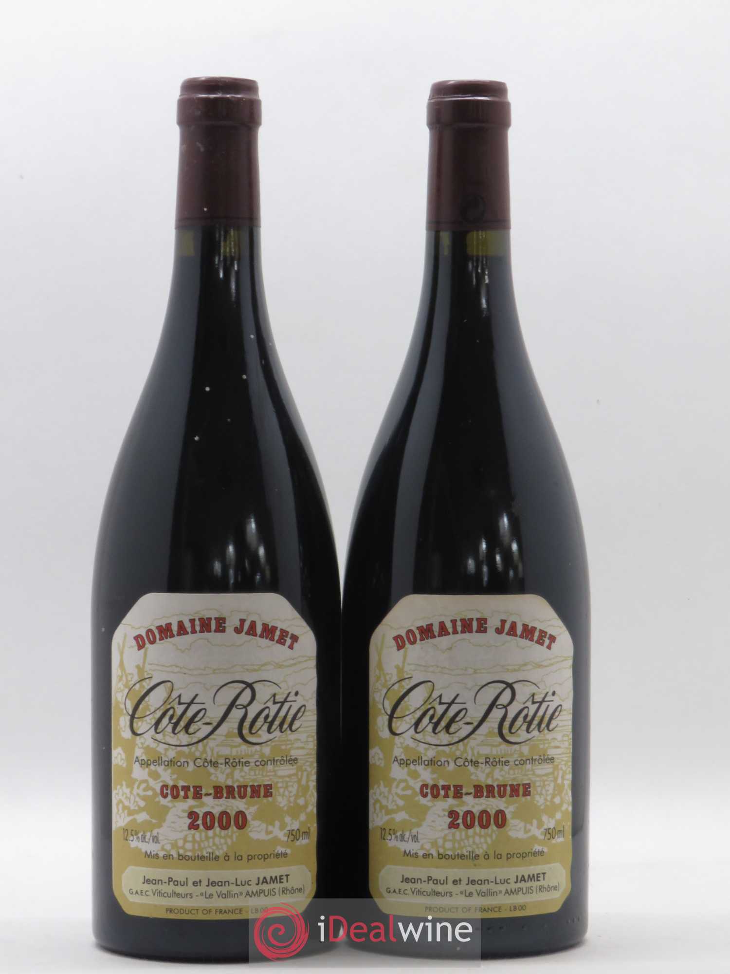Côte-Rôtie Côte Brune Jamet (Domaine) 2000 - Lot de 2 bouteilles - 0