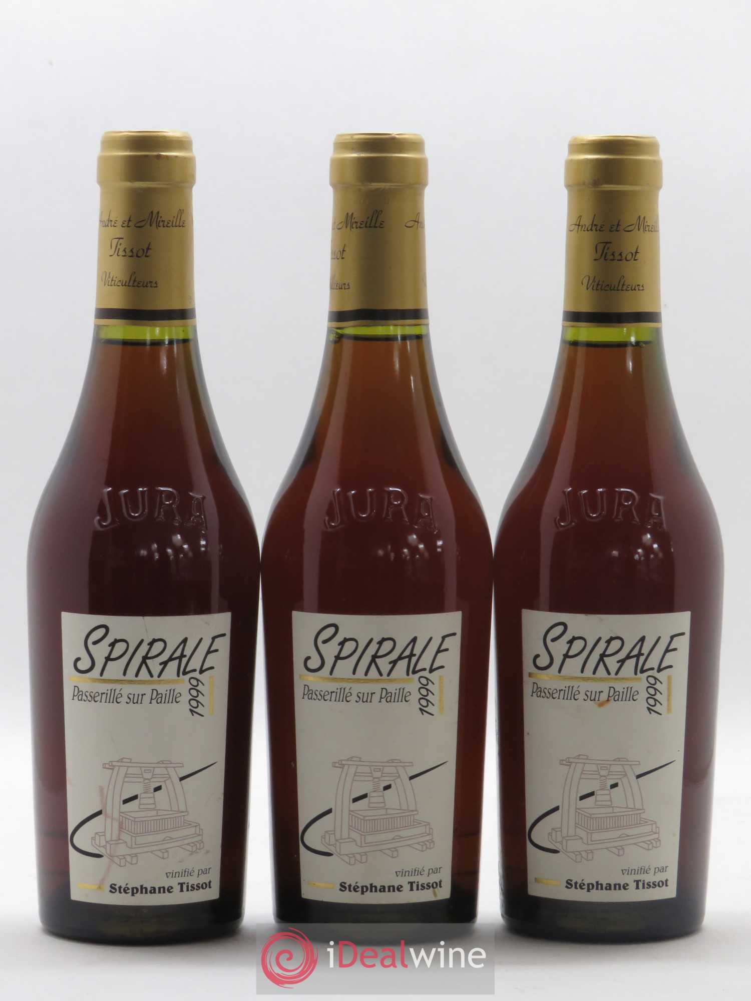 Vin de France Spirale Passerillé Bénédicte et Stéphane Tissot 1999 - Posten von 3 Demi-Flaschen - 0