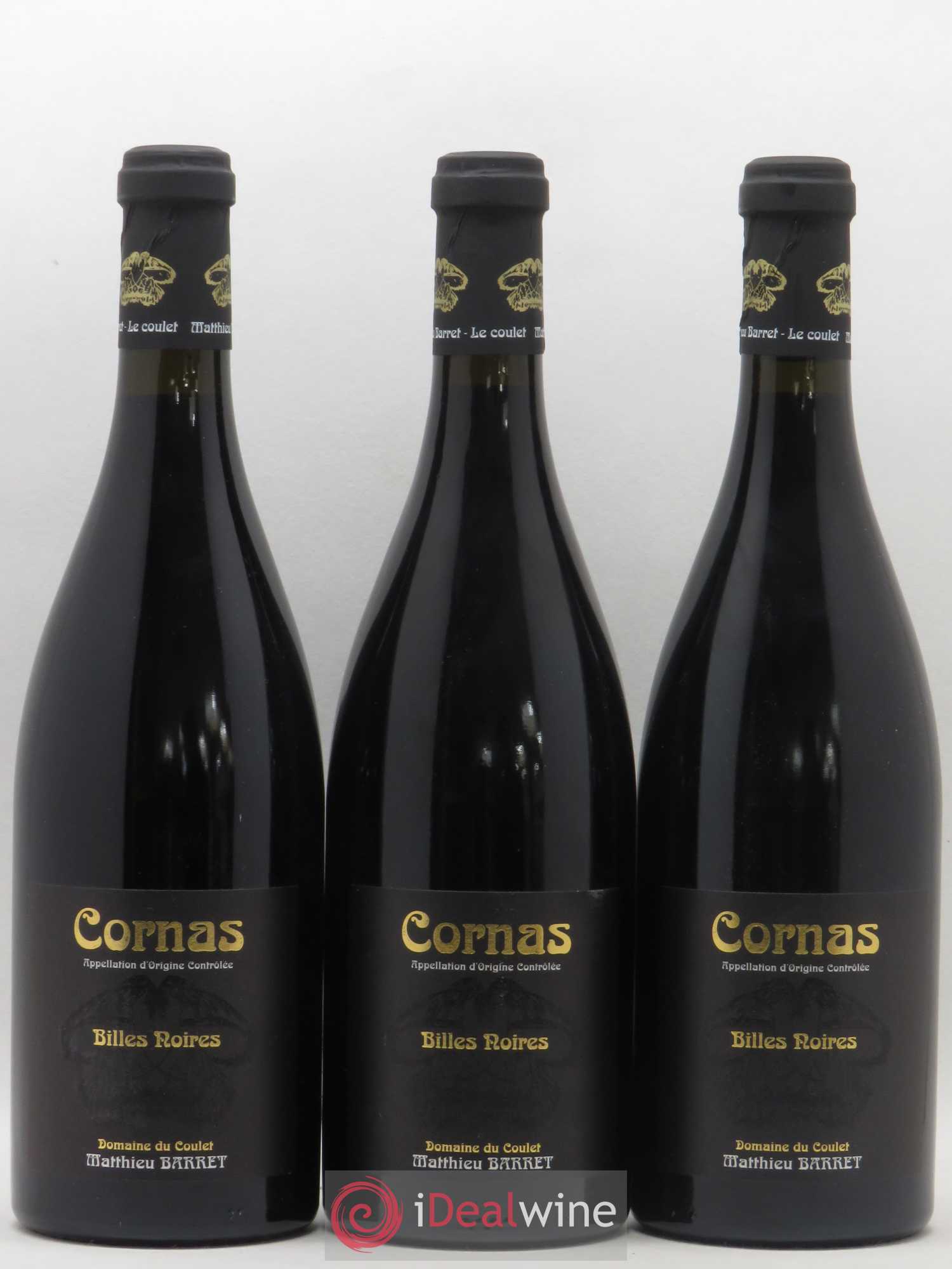 Cornas Billes Noires Coulet (Domaine du) - Matthieu Barret 2009 - Lot de 3 bouteilles - 0