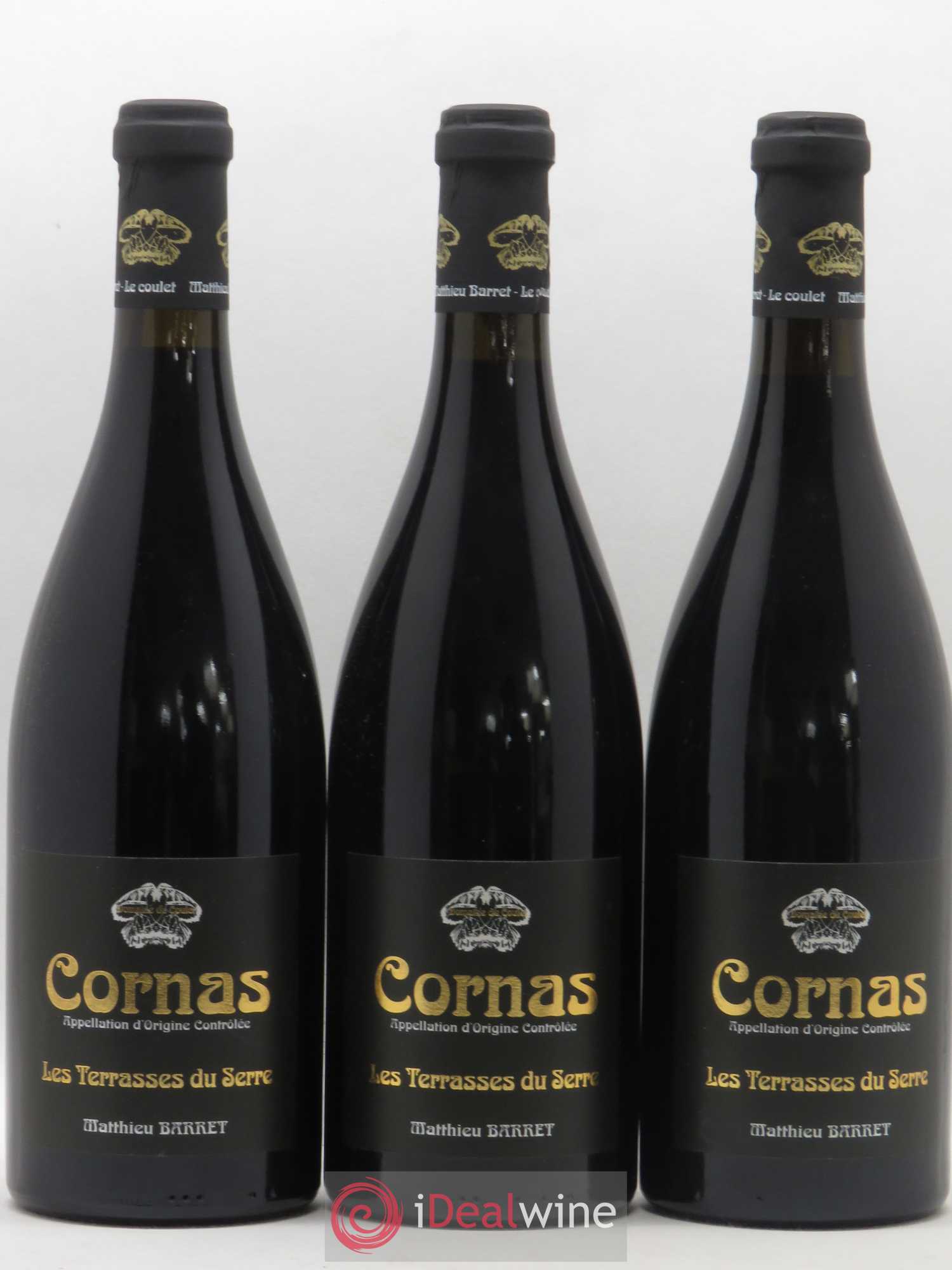 Cornas Les Terrasses du Serre Domaine du Coulet - Matthieu Barret 2009 - Lot de 3 bouteilles - 0