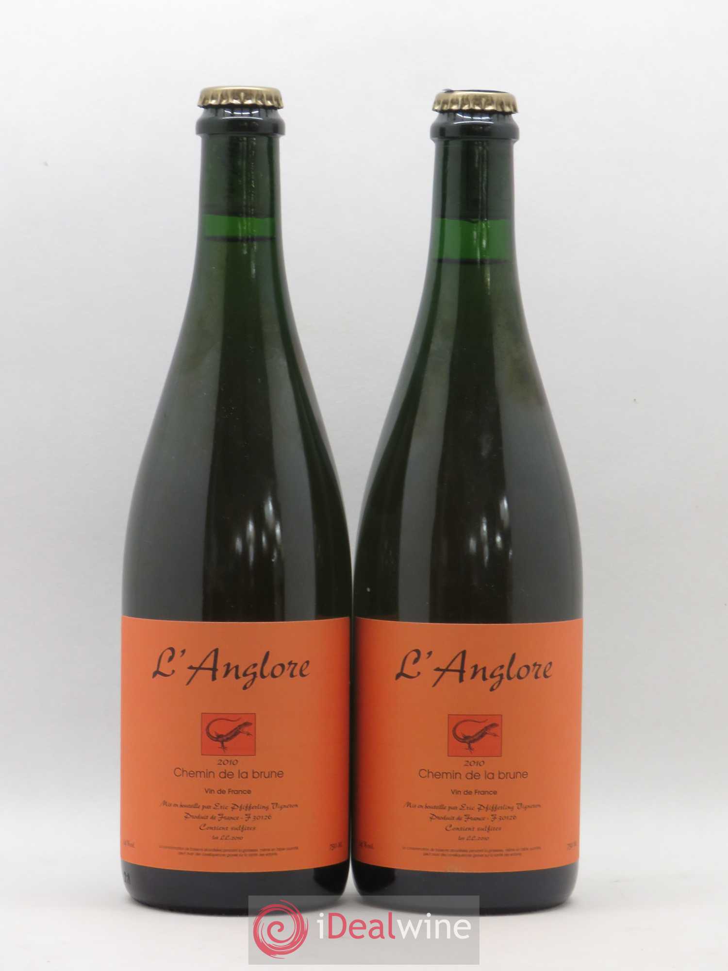 Vin de France Chemin de la brune L'Anglore 2010 - Lot de 2 bouteilles - 0
