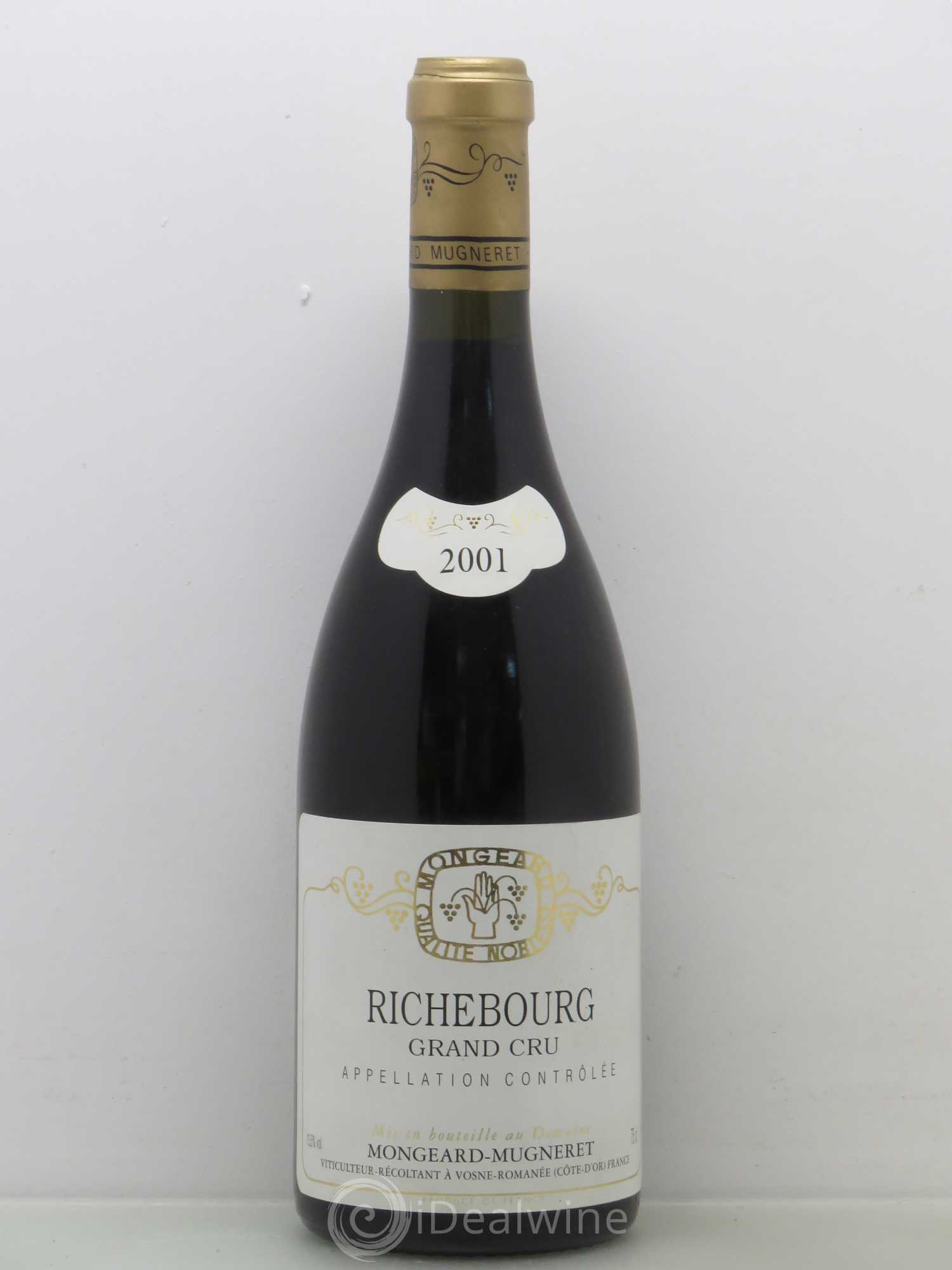 Richebourg Grand Cru Mongeard-Mugneret (Domaine) 2001 - Lot de 1 bouteille - 0
