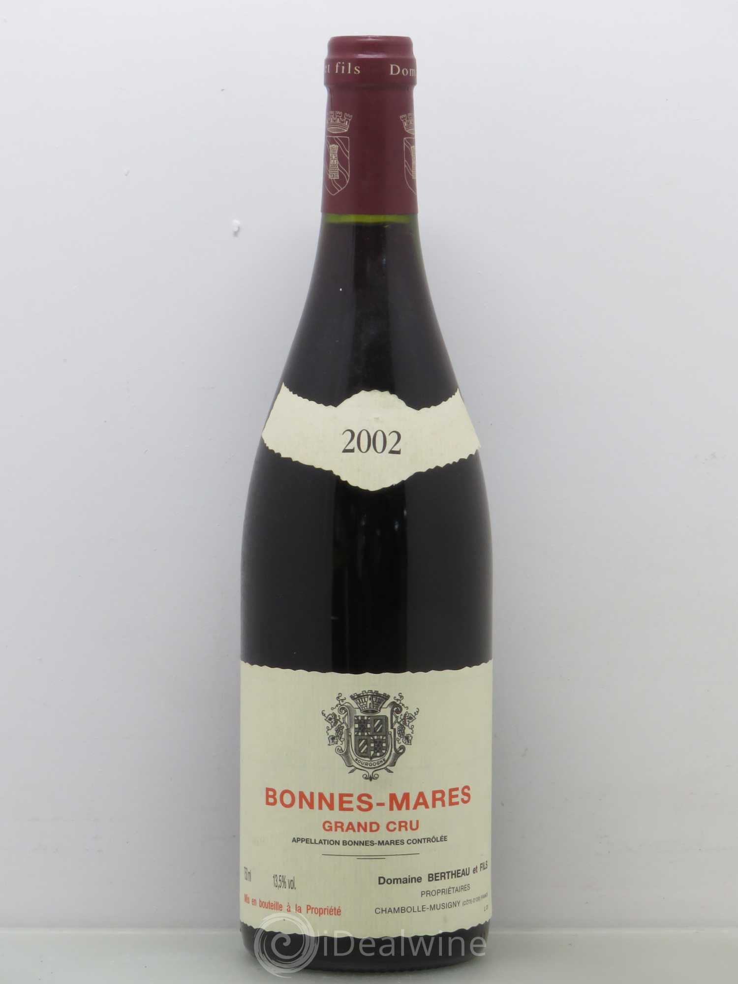 Bonnes-Mares Grand Cru Domaine Bertheau et Fils 2002 - Posten von 1 Flasche - 0