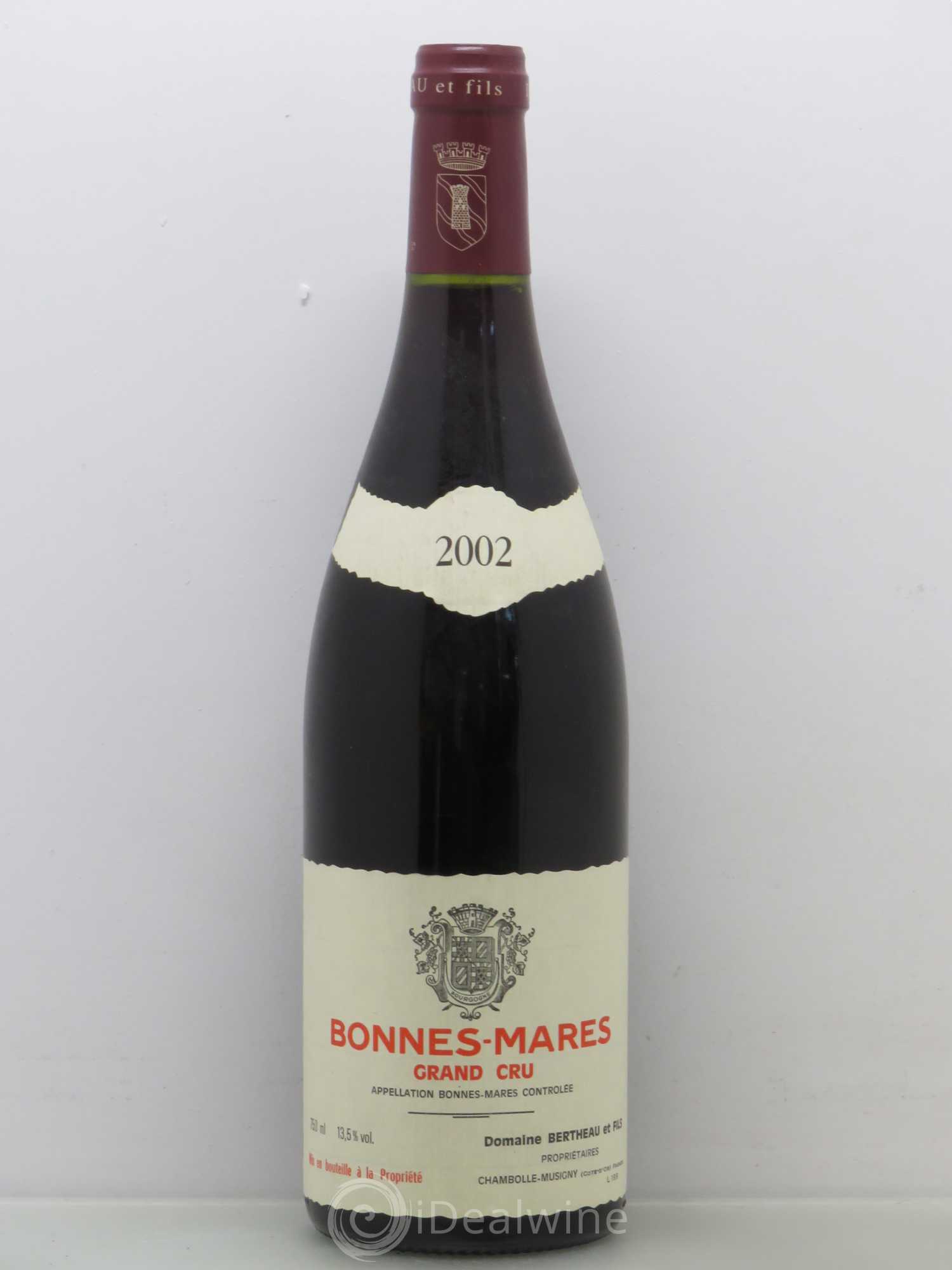 Bonnes-Mares Grand Cru Domaine Bertheau et Fils 2002 - Posten von 1 Flasche - 0