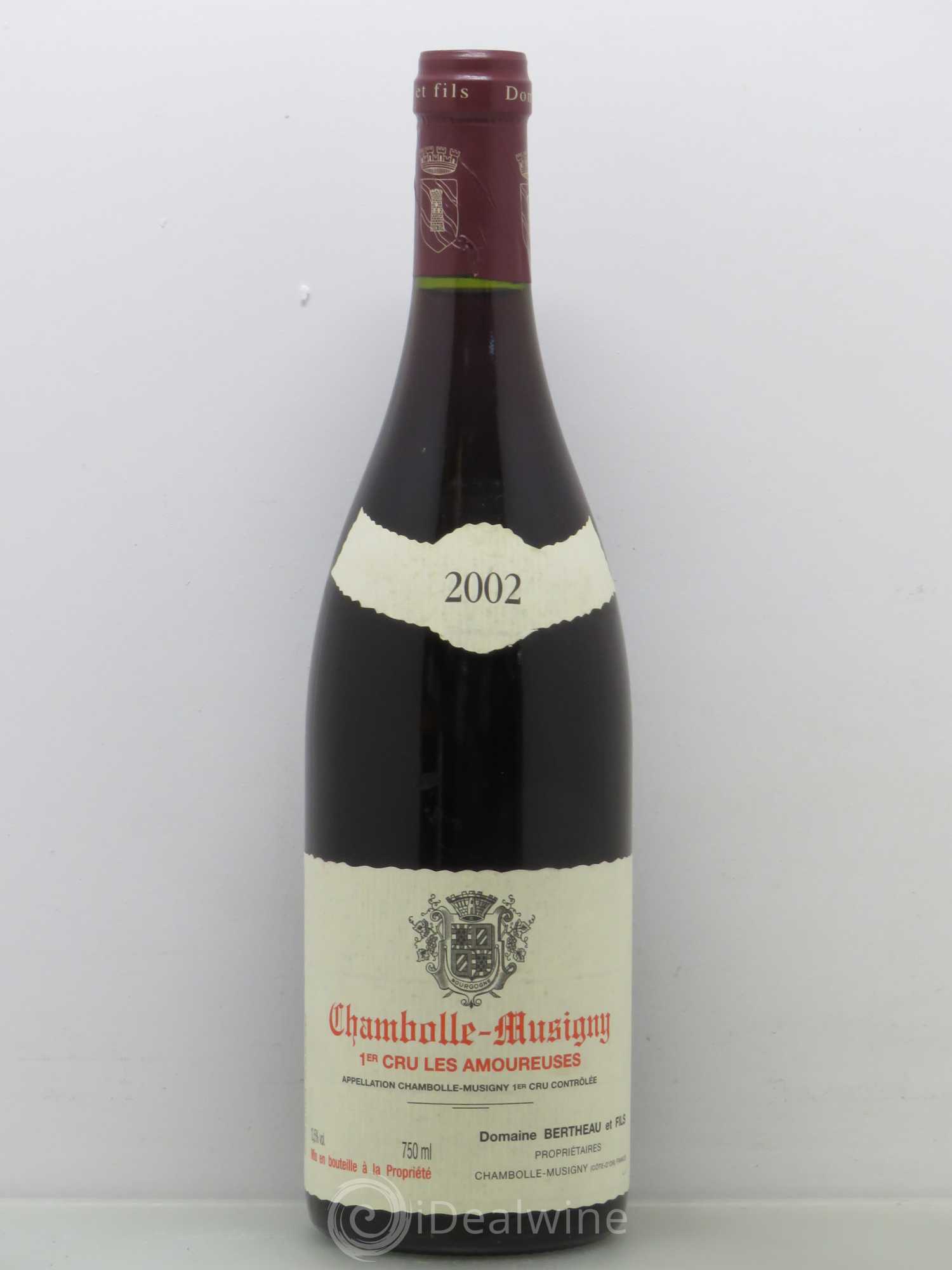 Chambolle-Musigny 1er Cru Les Amoureuses - Domaine Bertheau et Fils 2002 - Posten von 1 Flasche - 0
