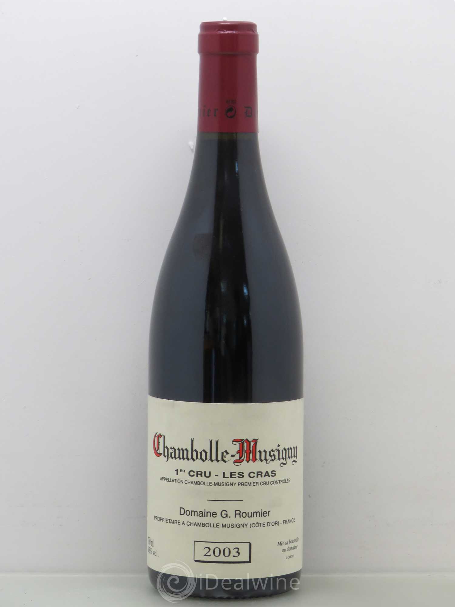 Chambolle-Musigny 1er Cru Les Cras Georges Roumier (Domaine) 2003 - Lot de 1 bouteille - 0