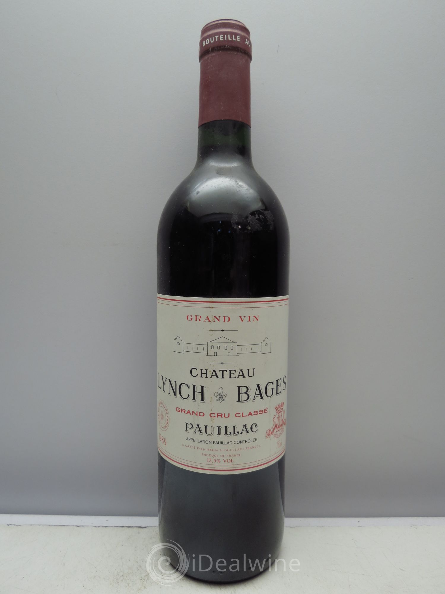 Château Lynch Bages 5ème Grand Cru Classé 1989 - Lot de 1 bouteille - 0