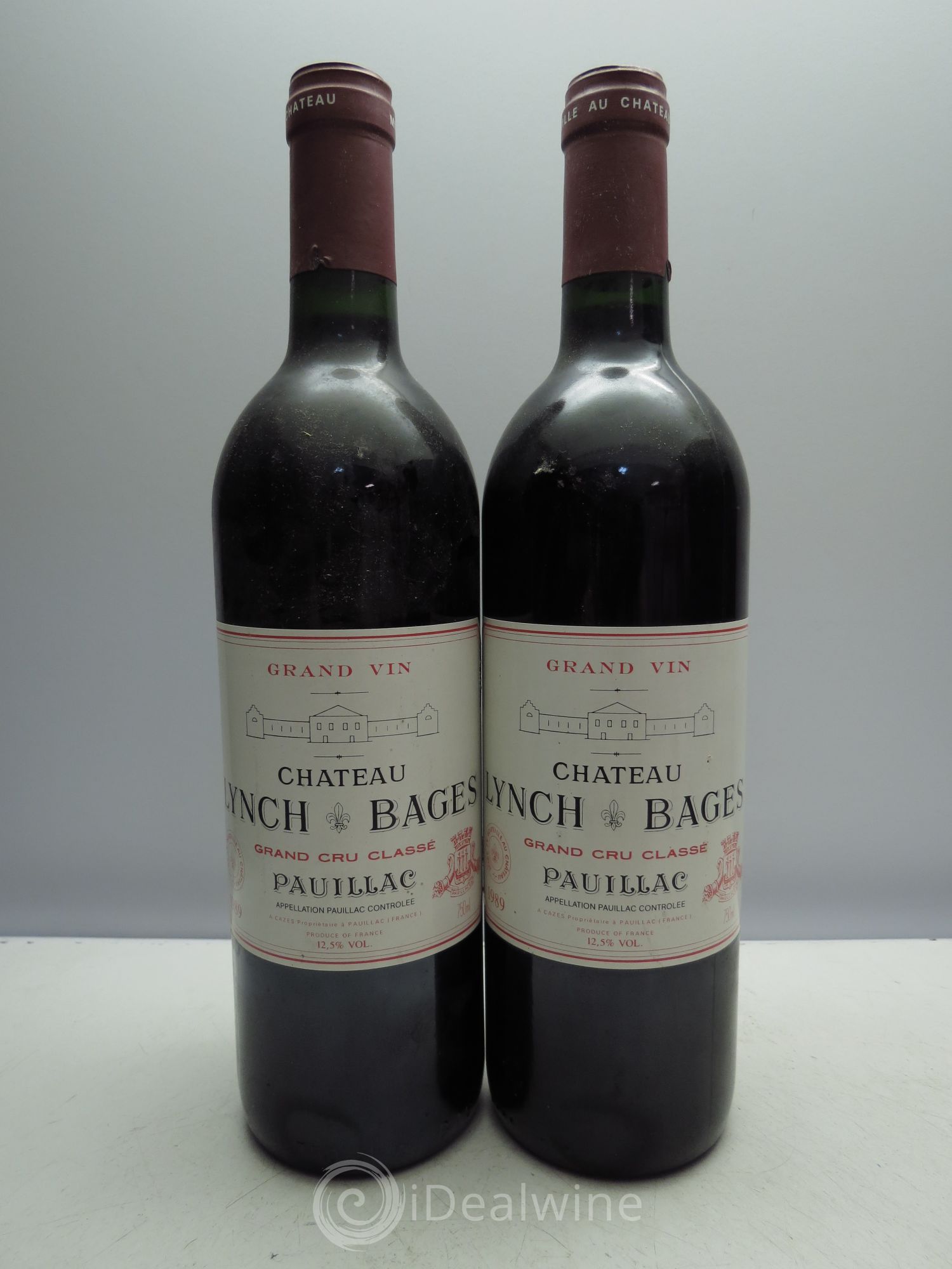 Château Lynch Bages 5ème Grand Cru Classé 1989 - Lot de 2 bouteilles - 0