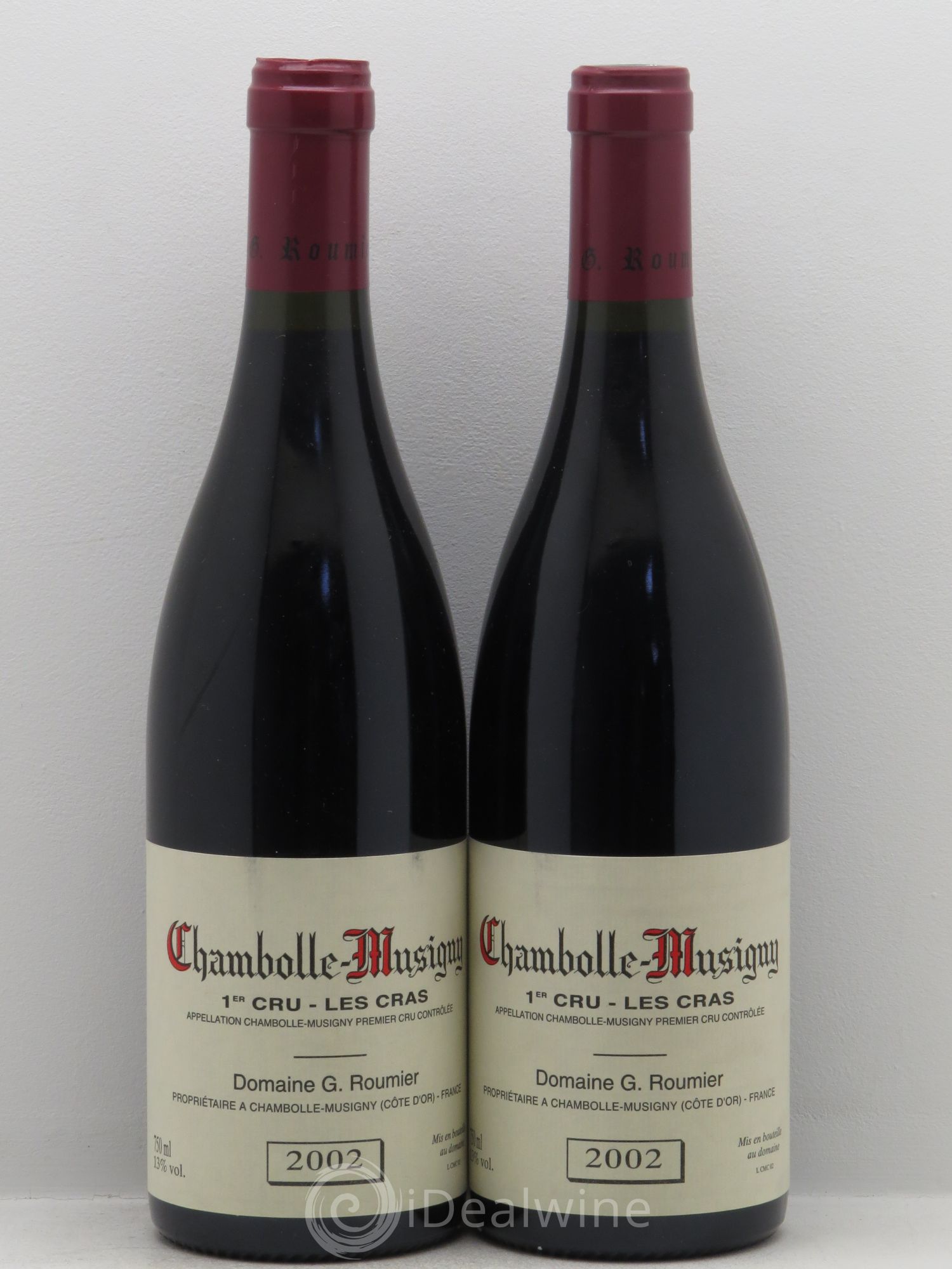 Chambolle-Musigny 1er Cru Les Cras Georges Roumier (Domaine) 2002 - Lot de 2 bouteilles - 0