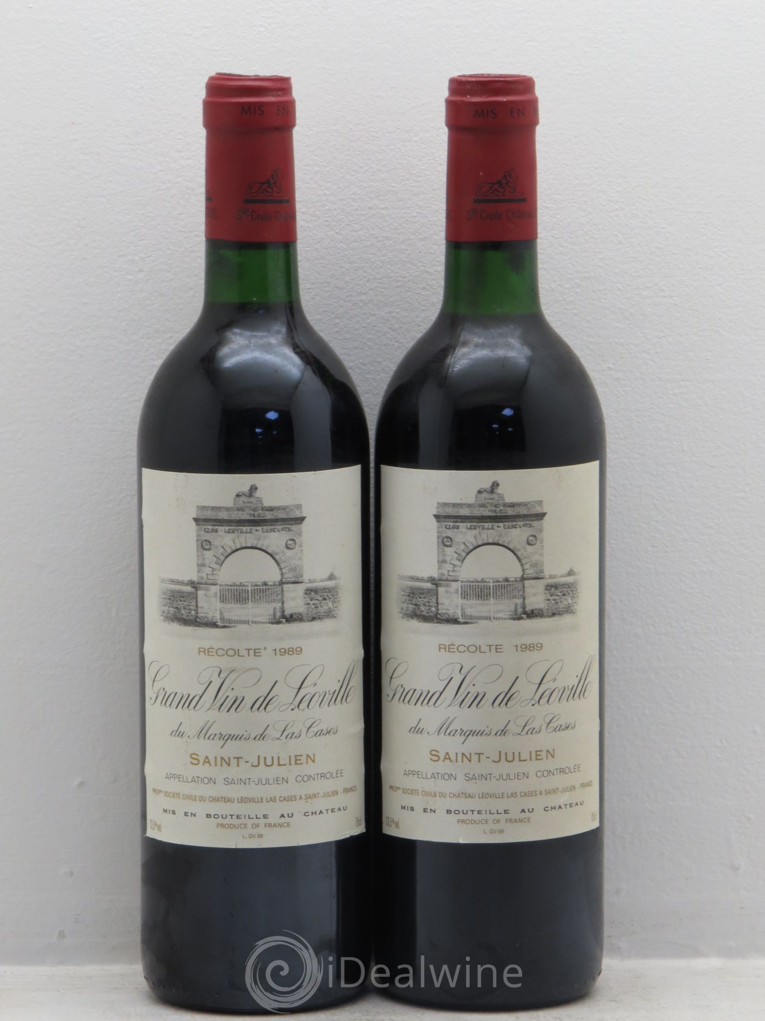 Château Léoville Las Cases 2ème Grand Cru Classé 1989 - Lot de 2 bouteilles - 0