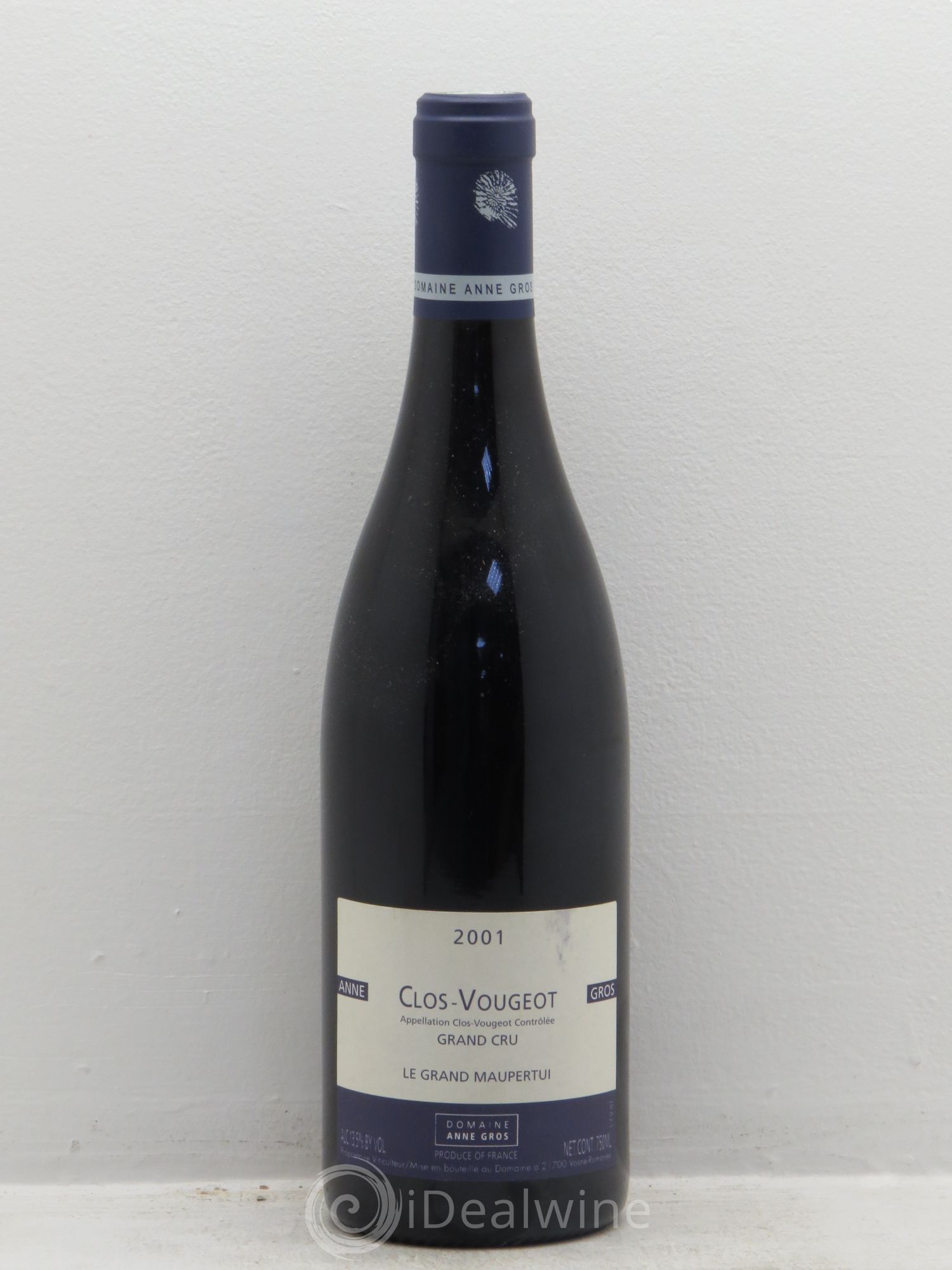 Clos de Vougeot Grand Cru Le Grand Maupertui Anne Gros 2001 - Lot de 1 bouteille - 0