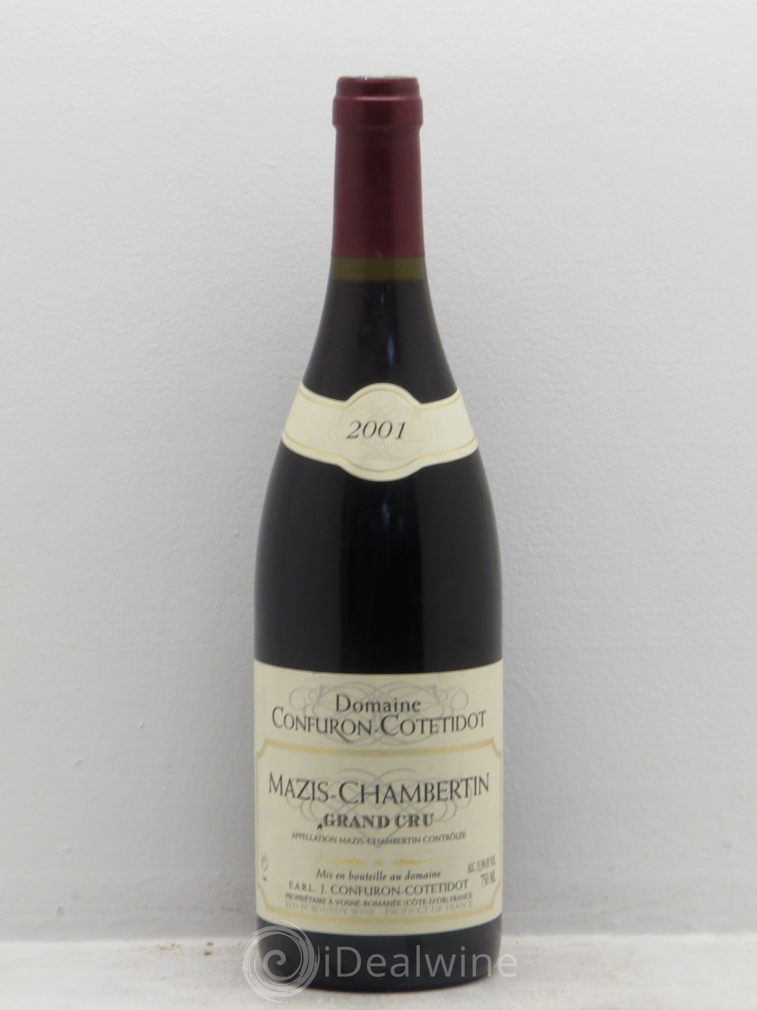 Mazis-Chambertin Grand Cru Confuron-Cotetidot 2001 - Lot de 1 bouteille - 0