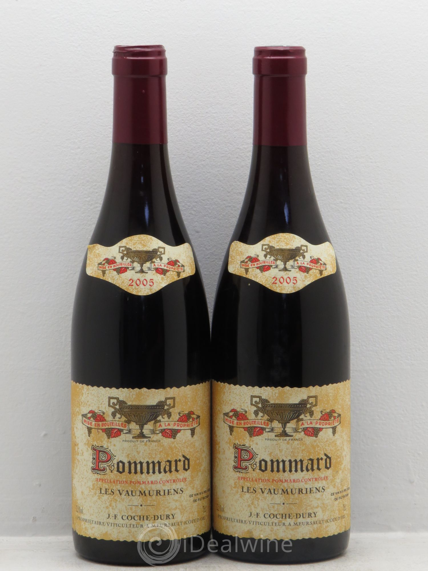 Pommard les Vaumuriens Coche Dury (Domaine) 2005 - Lot de 2 bouteilles - 0