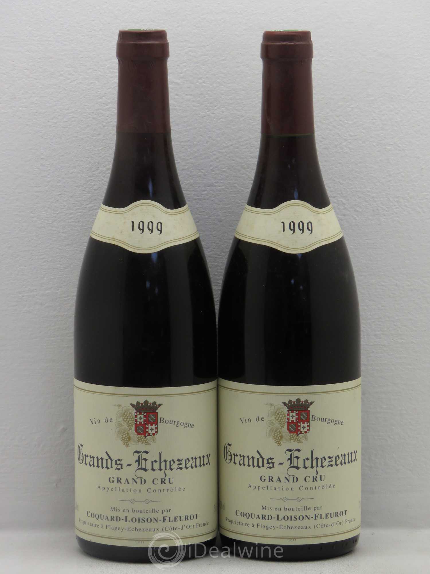 Grands-Echezeaux Grand Cru Domaine Coquard Loison Fleurot 1999 - Lotto di 2 bottiglie - 0