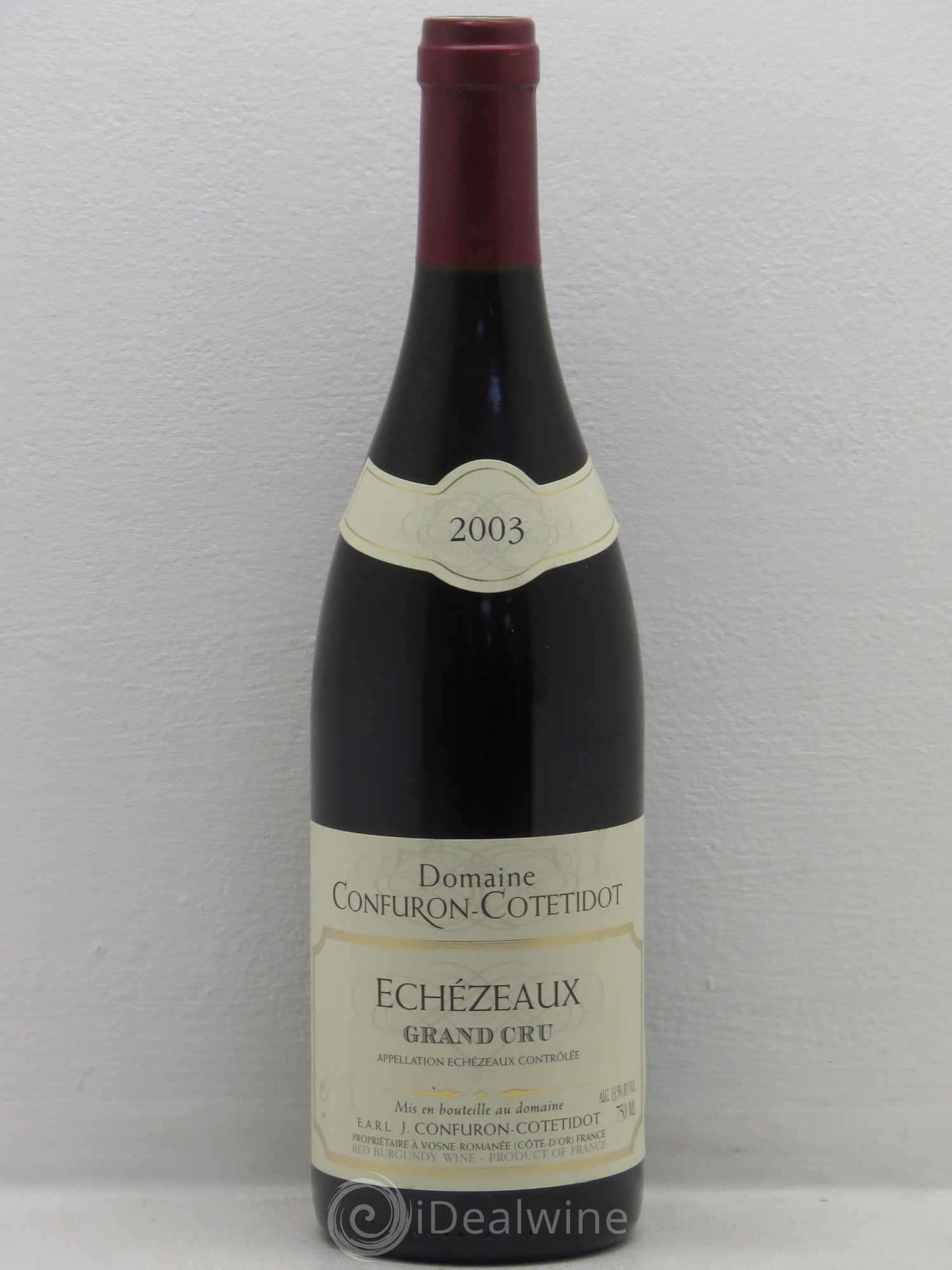Echezeaux Grand Cru Confuron-Cotetidot 2003 - Lot de 1 bouteille - 0