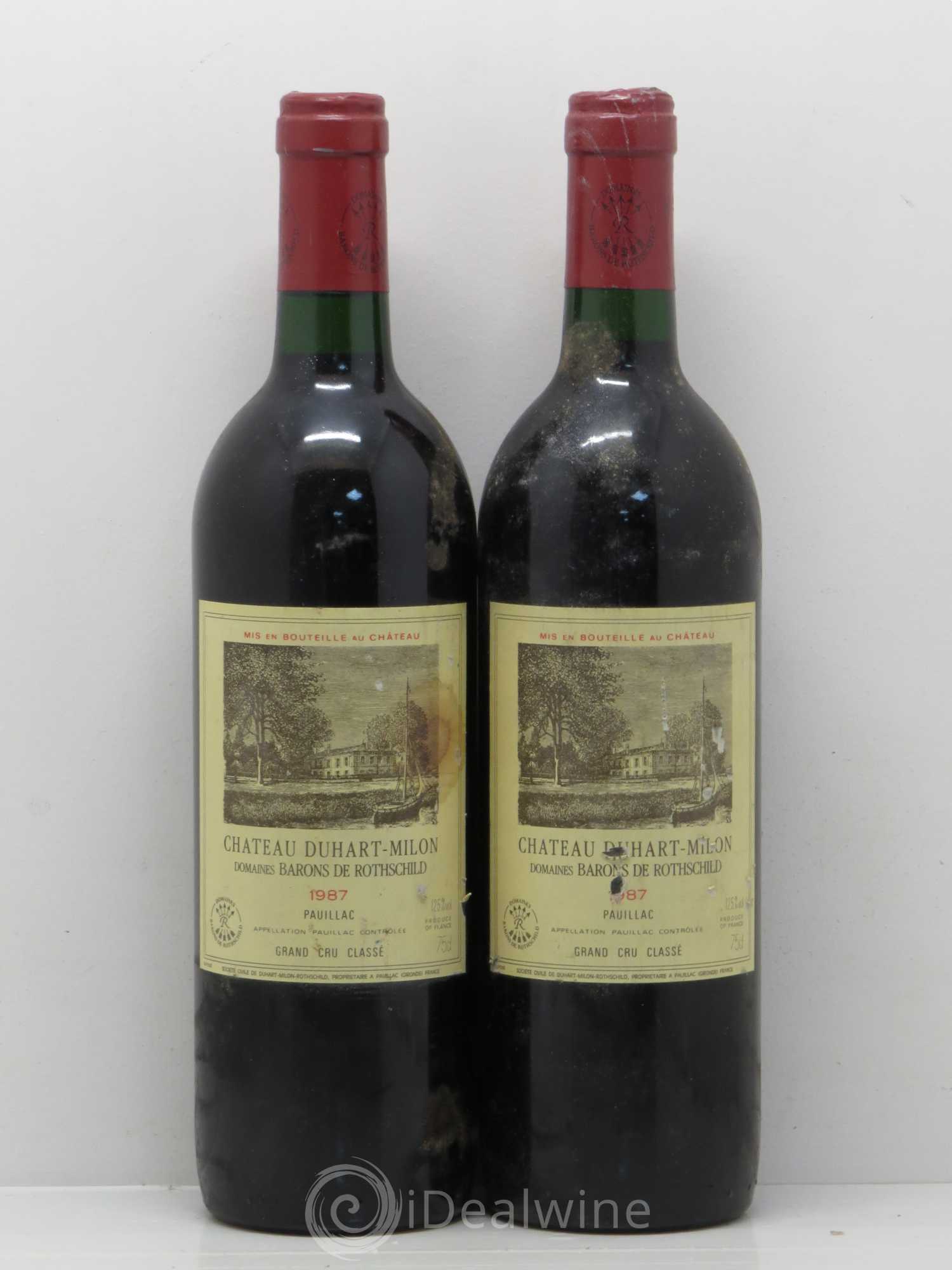 Château Duhart-Milon 4ème Grand Cru Classé 1987 - Lot de 2 bouteilles - 0