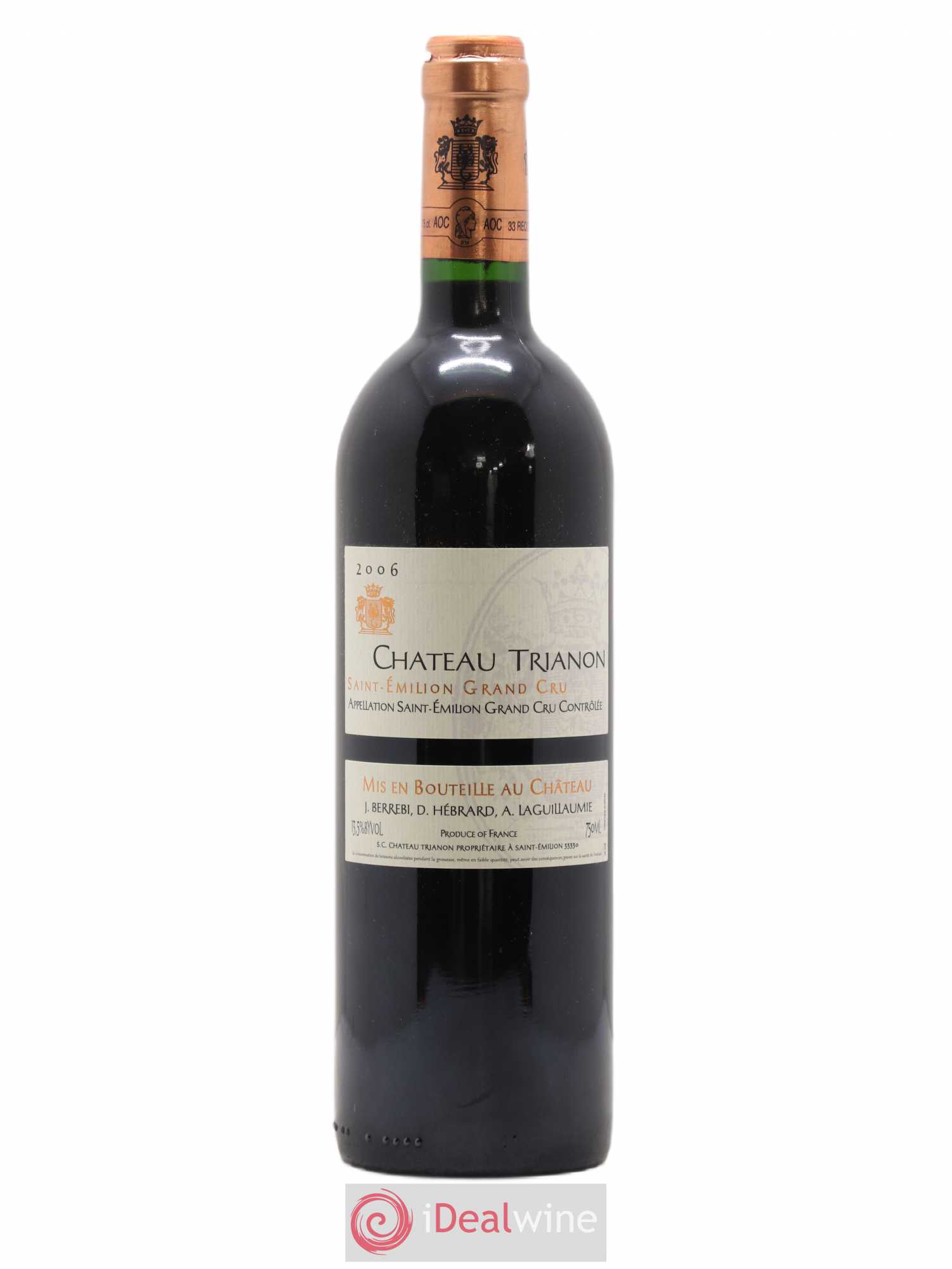Château Trianon 2006 - Lot de 1 bouteille - 0