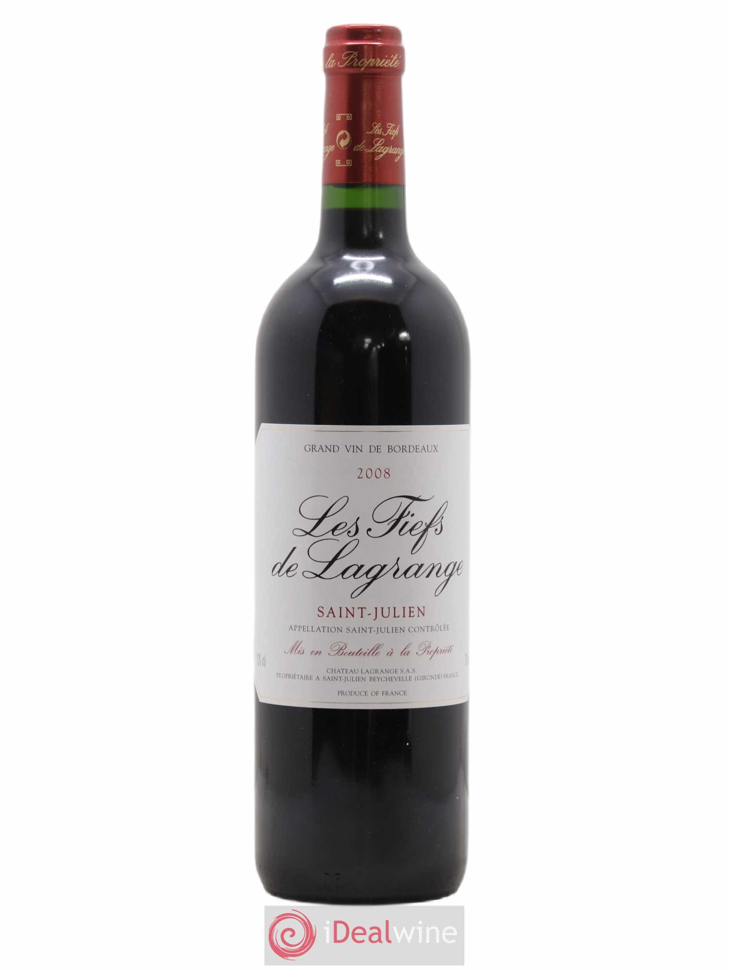 Les Fiefs de Lagrange Second Vin 2008 - Lot de 1 bouteille - 0