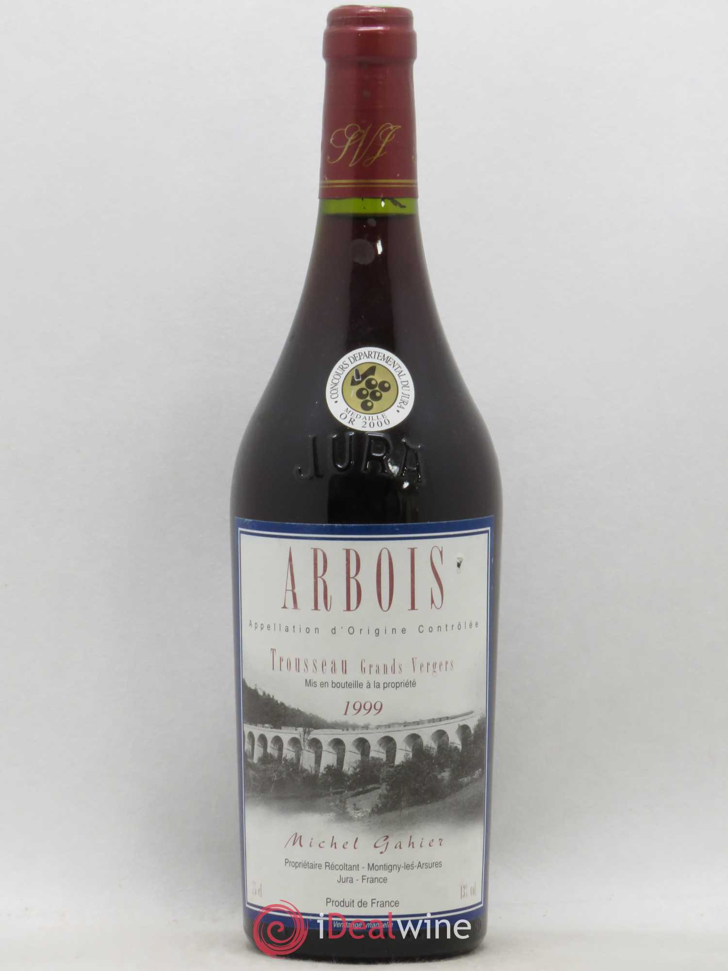 Arbois Trousseau Grands Vergers Michel Gahier 1999 - Posten von 1 Flasche - 0