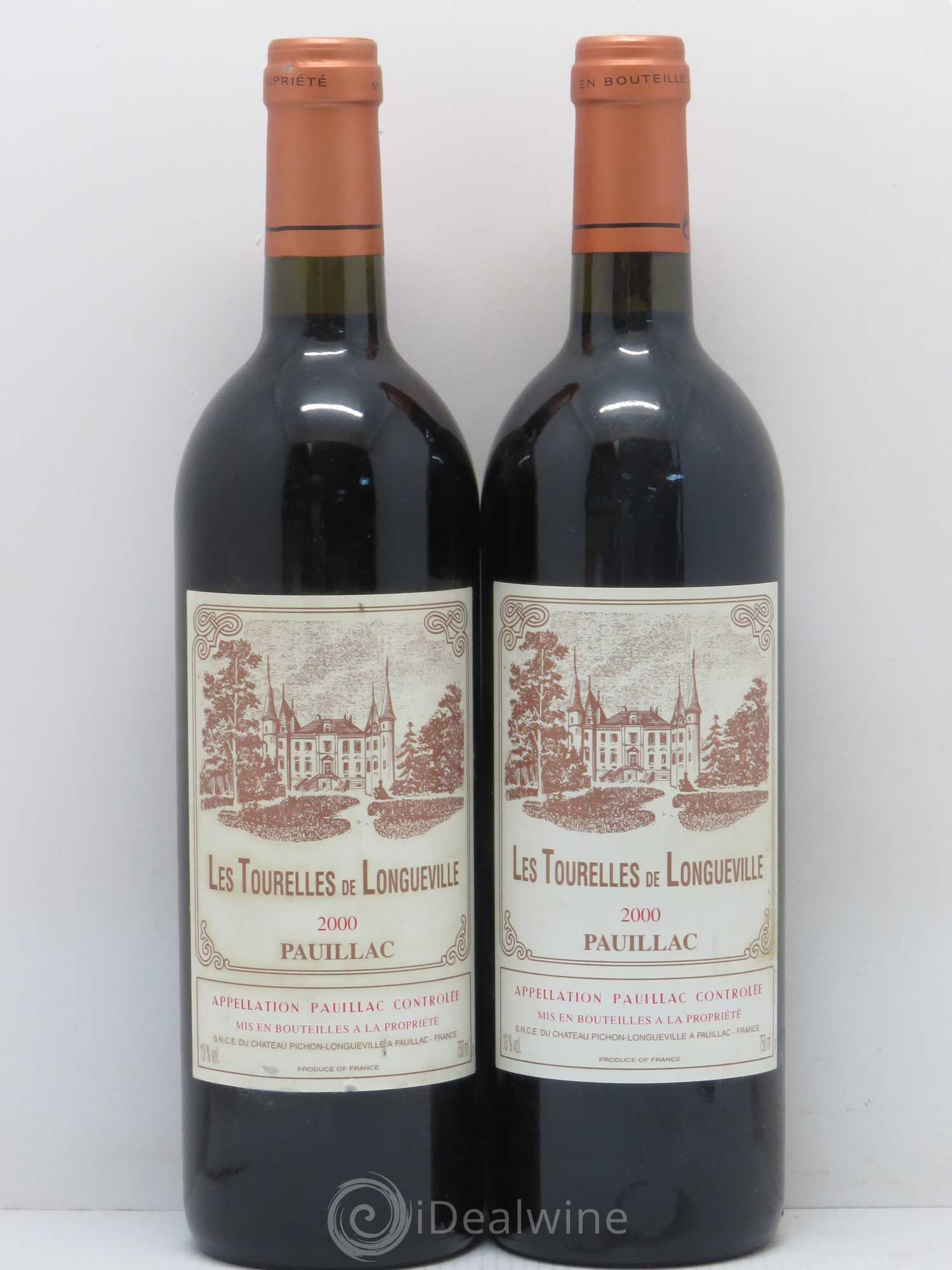 Les Tourelles de Longueville Second Vin 2000 - Lot de 2 bouteilles - 0