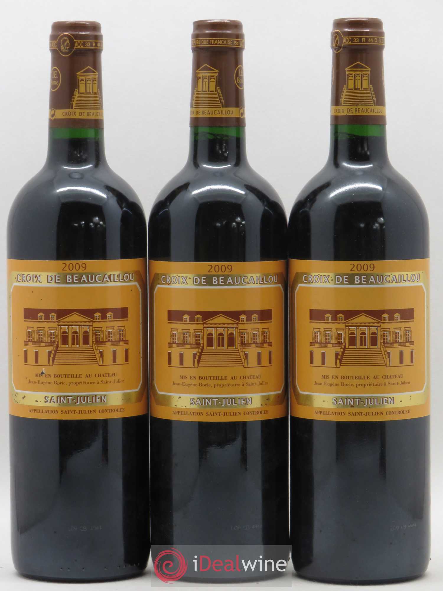 La Croix de Beaucaillou Second Vin 2009 - Lot de 3 bouteilles - 0