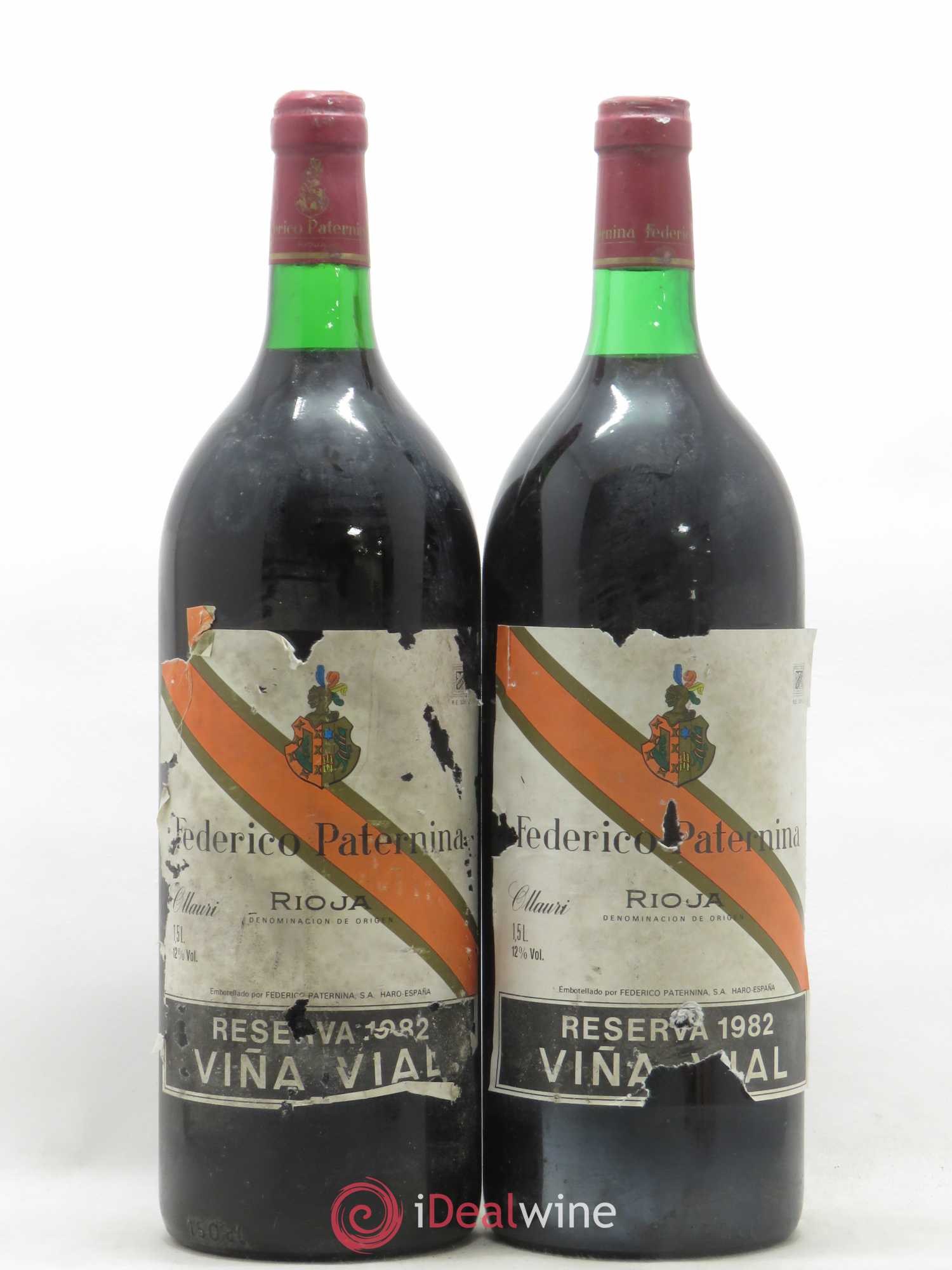 Rioja DOCA Frederico Paternina Viña Vial Reserva 1982 - Posten von 2 Magnum - 0