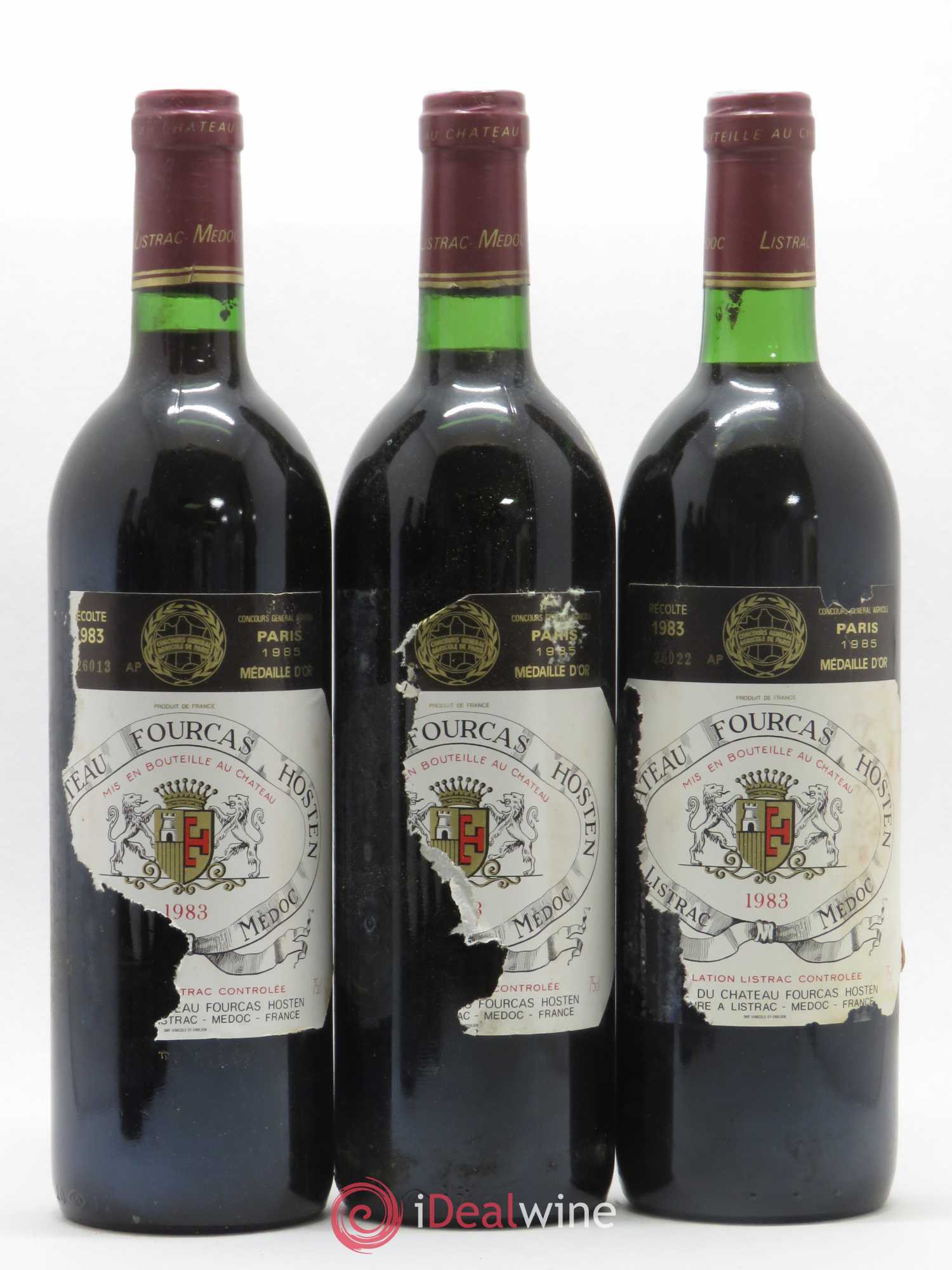Château Fourcas Hosten Cru Bourgeois 1983 - Lot de 12 bouteilles - 2