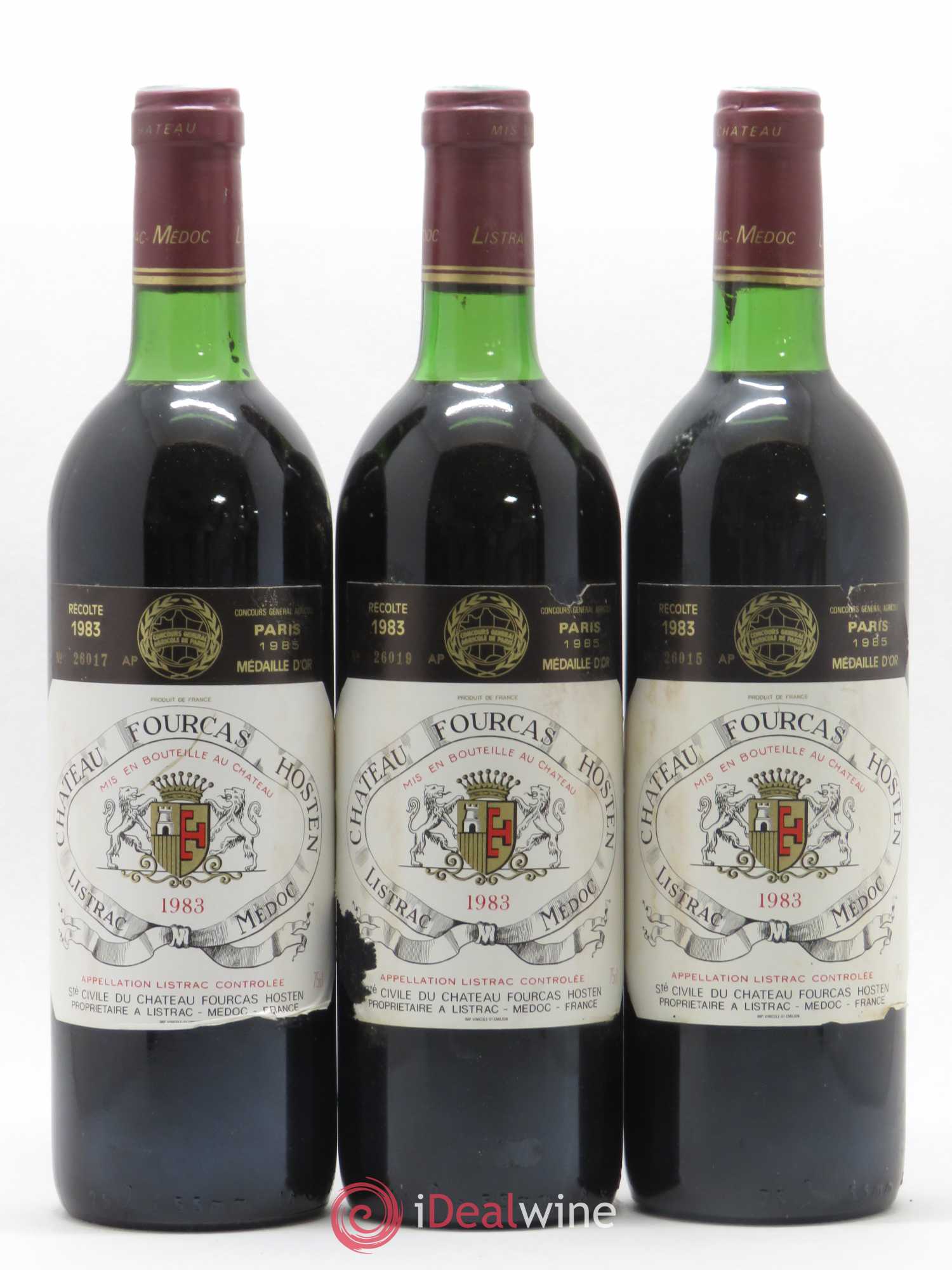 Château Fourcas Hosten Cru Bourgeois 1983 - Lot de 12 bouteilles - 3