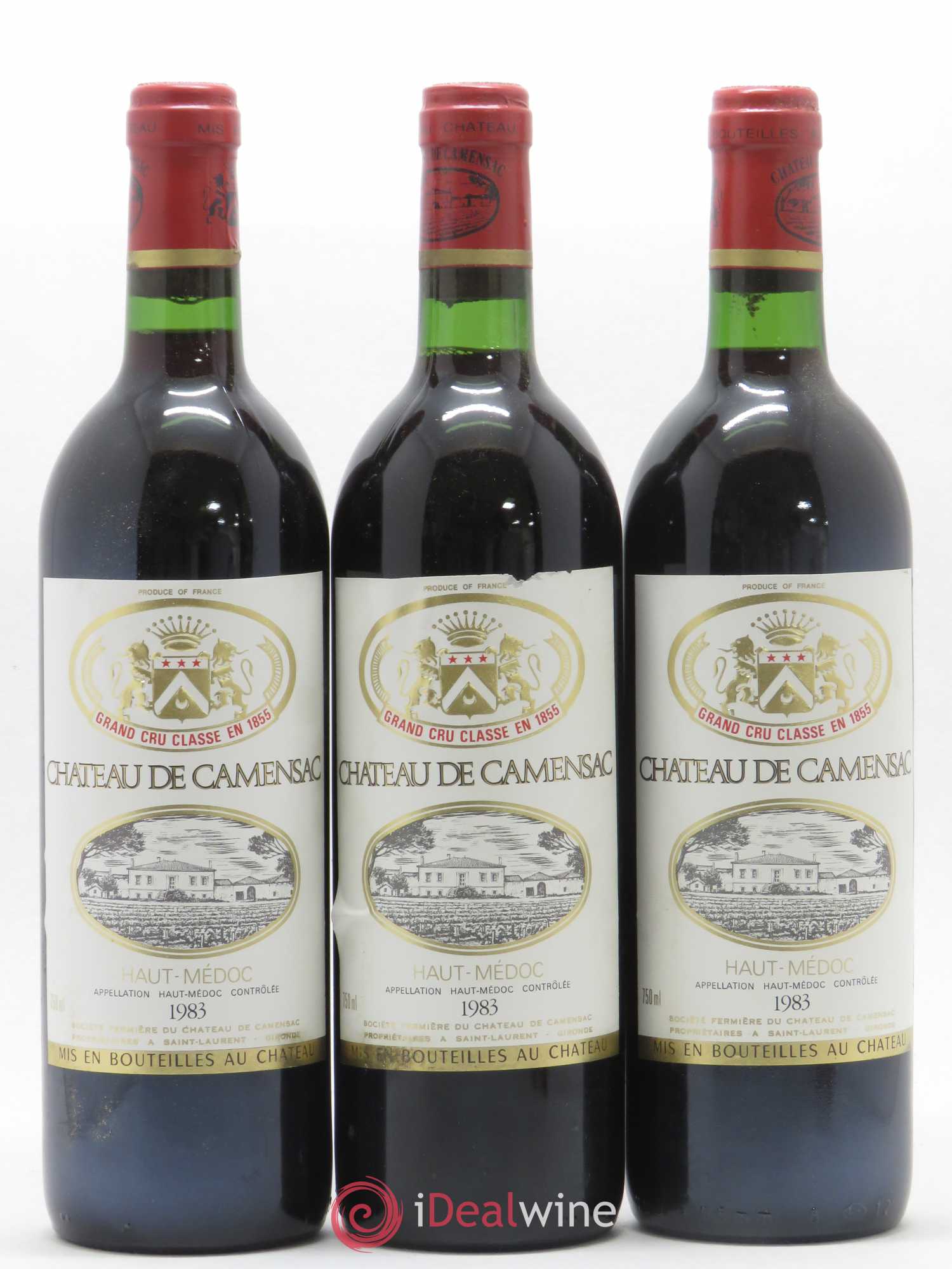 Château Camensac 5ème Grand Cru Classé 1983 - Lot de 12 bouteilles - 1