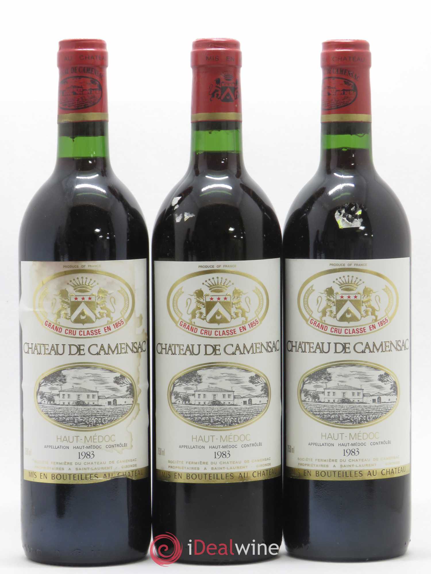 Château Camensac 5ème Grand Cru Classé 1983 - Lot de 12 bouteilles - 2