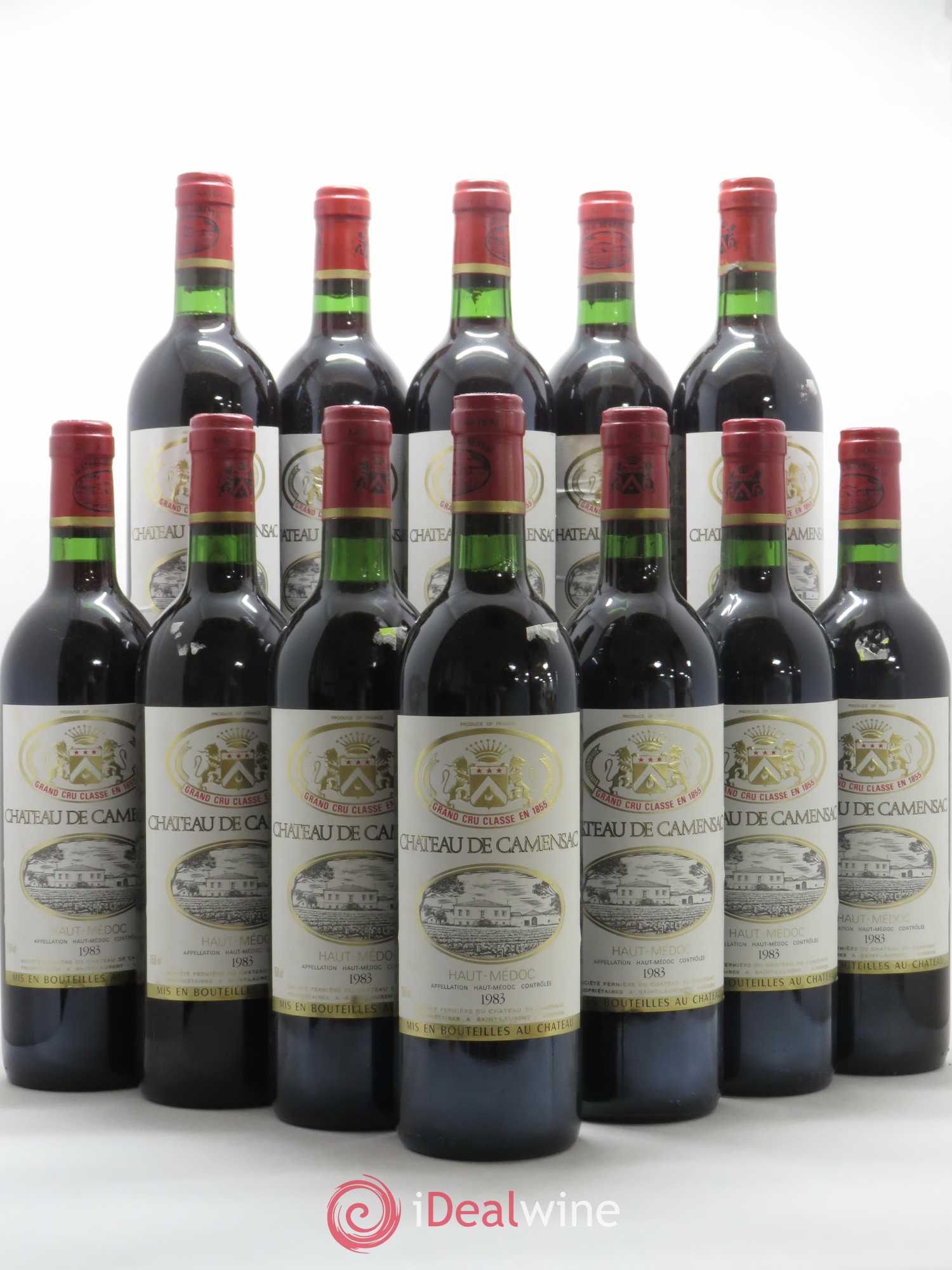 Château Camensac 5ème Grand Cru Classé 1983 - Lot de 12 bouteilles - 0