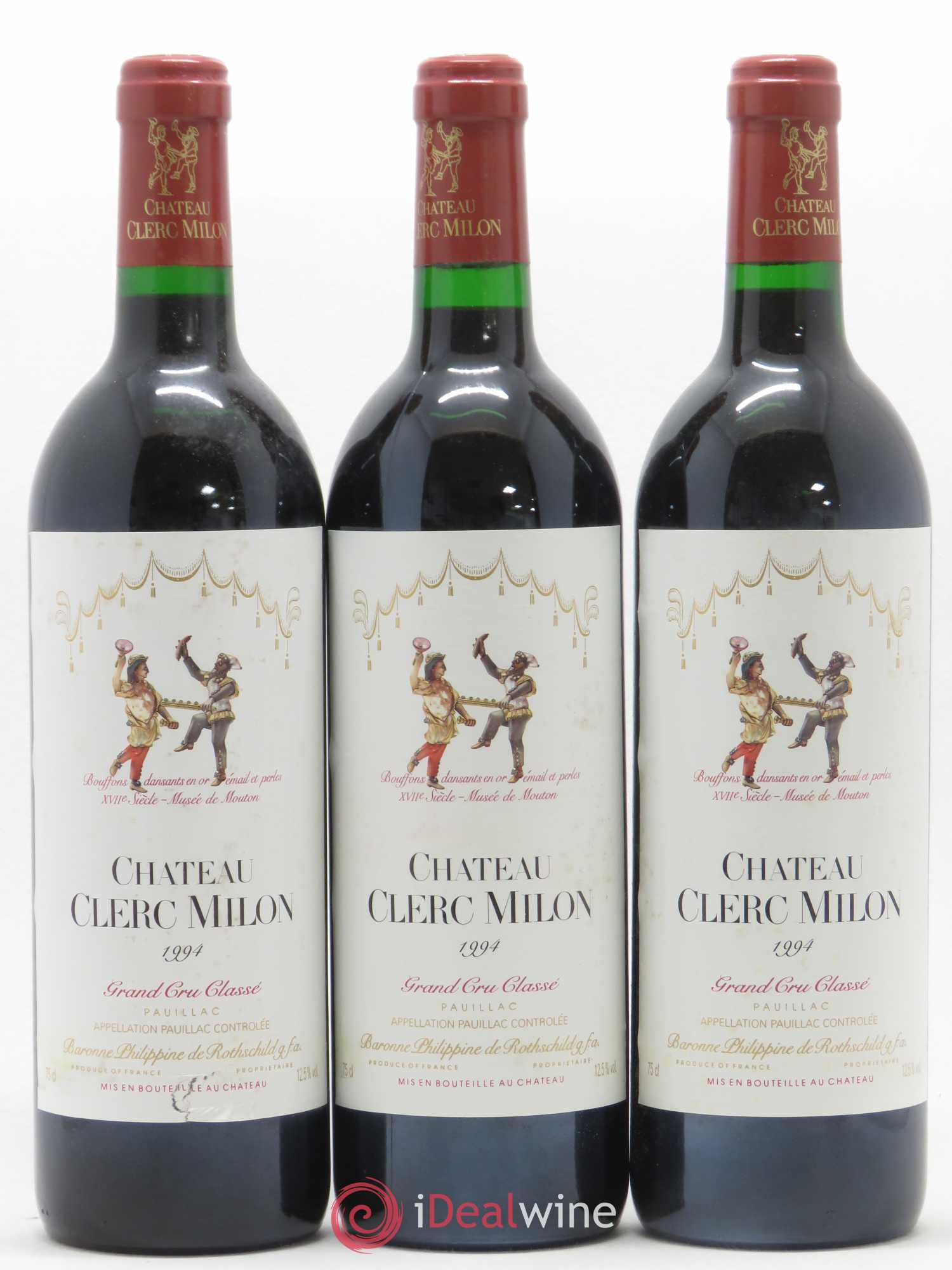 Château Clerc Milon 5ème Grand Cru Classé 1994 - Lot de 12 bouteilles - 2