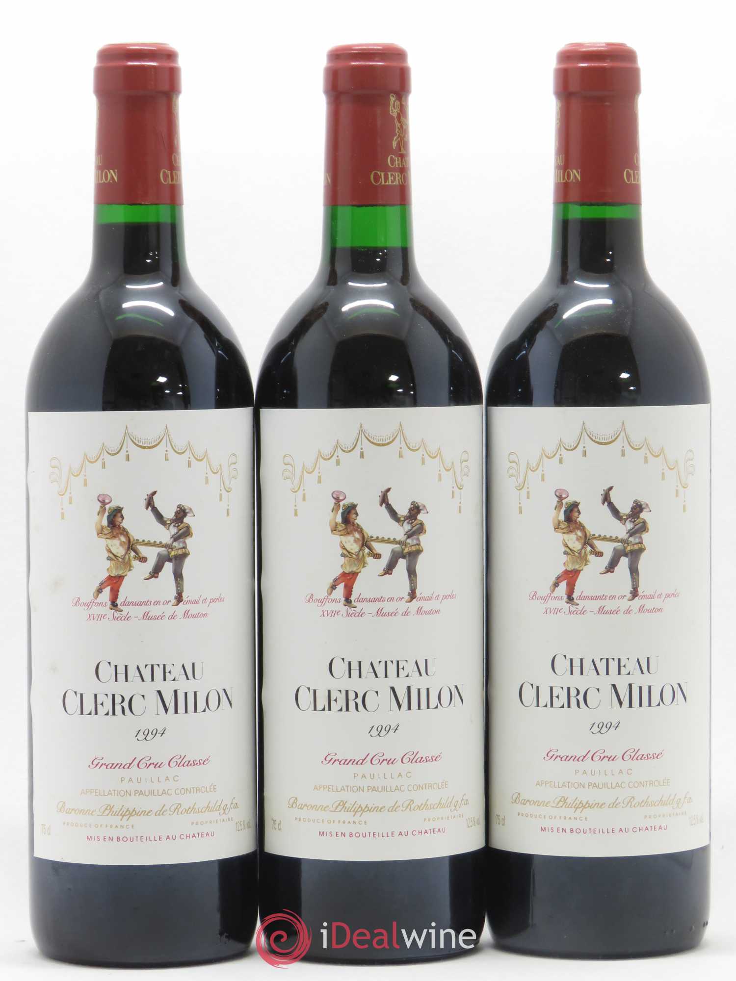 Château Clerc Milon 5ème Grand Cru Classé 1994 - Lot de 12 bouteilles - 3