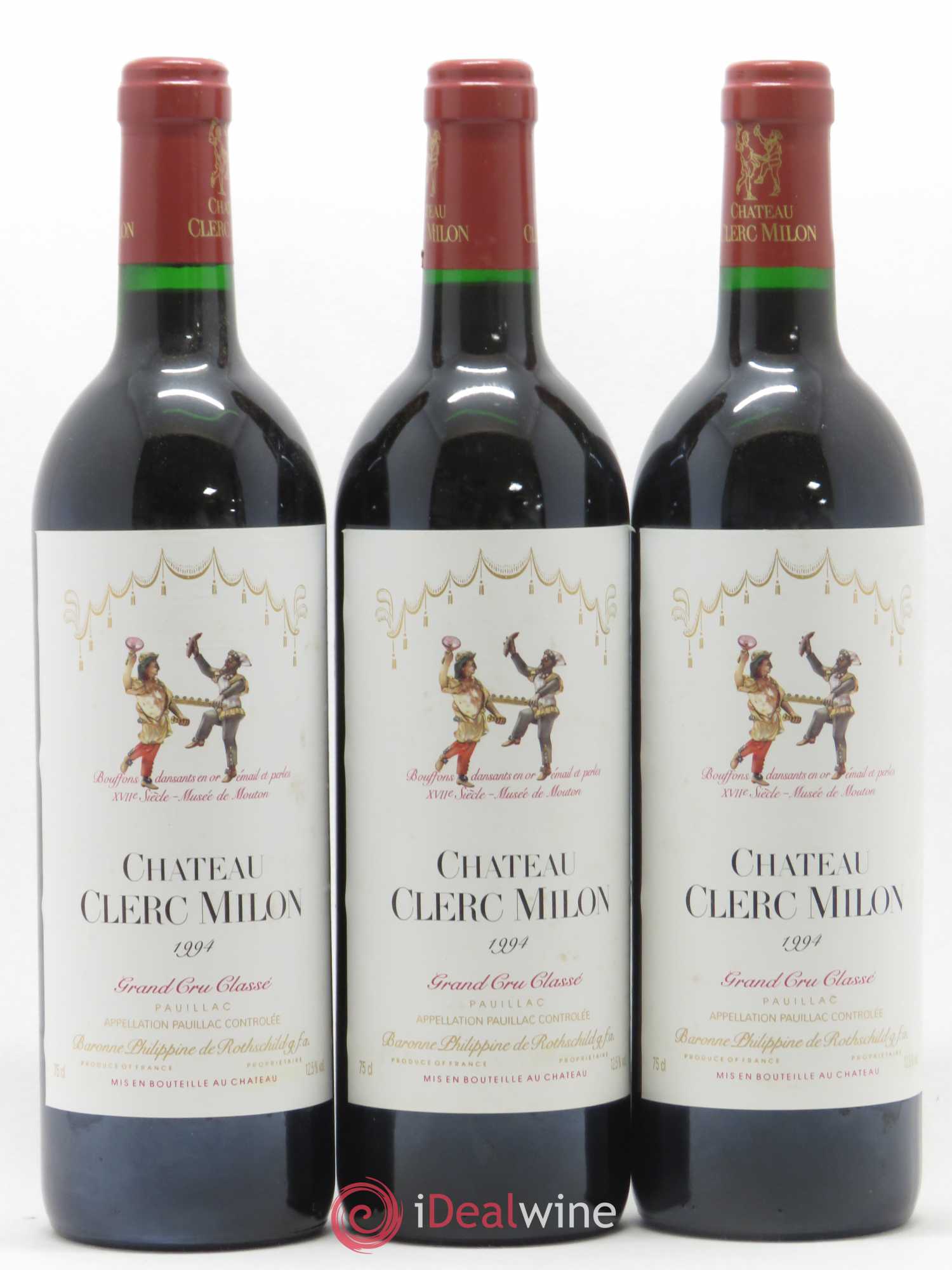 Château Clerc Milon 5ème Grand Cru Classé 1994 - Lot de 12 bouteilles - 4