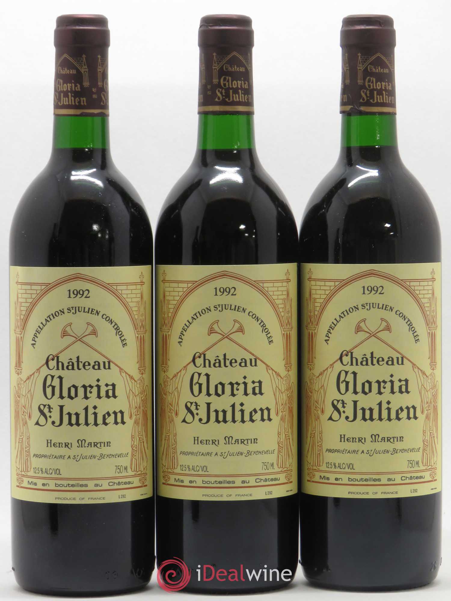 Château Gloria 1992 - Lot de 12 bouteilles - 1