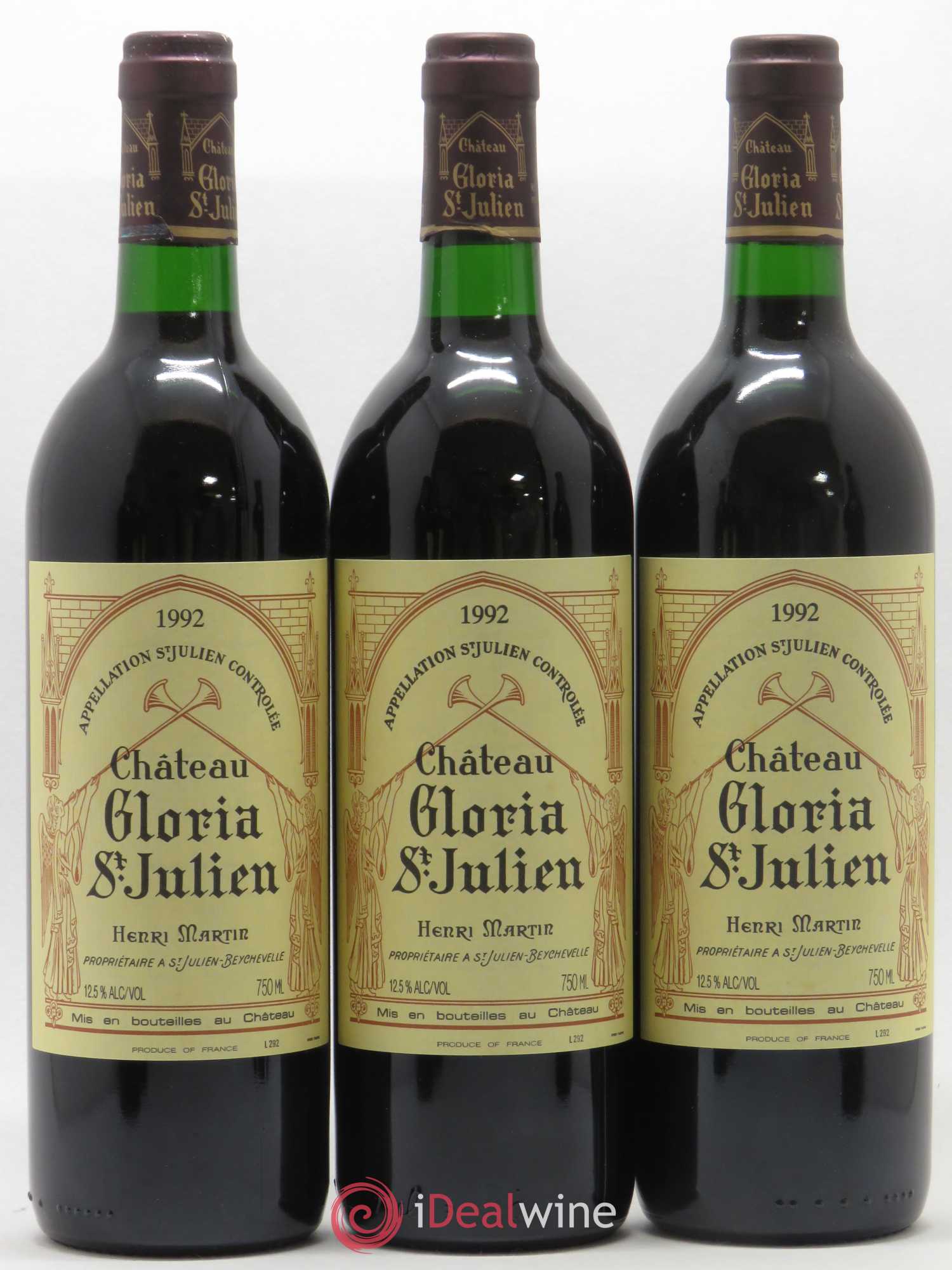 Château Gloria 1992 - Lot de 12 bouteilles - 2