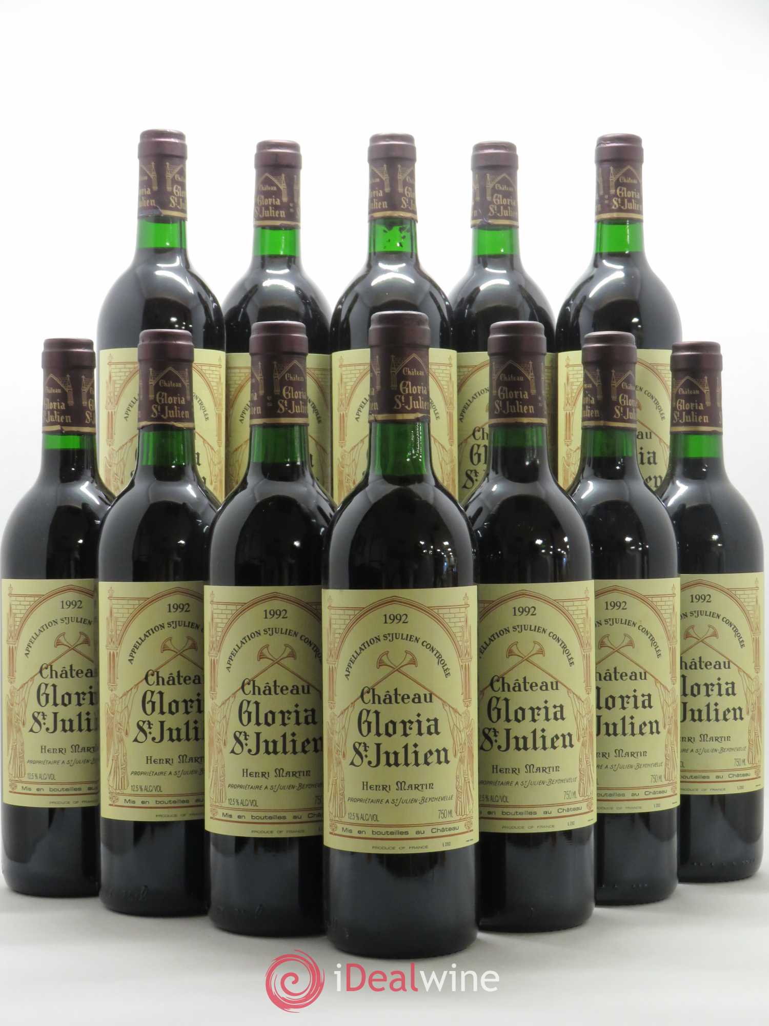 Château Gloria 1992 - Lot de 12 bouteilles - 0