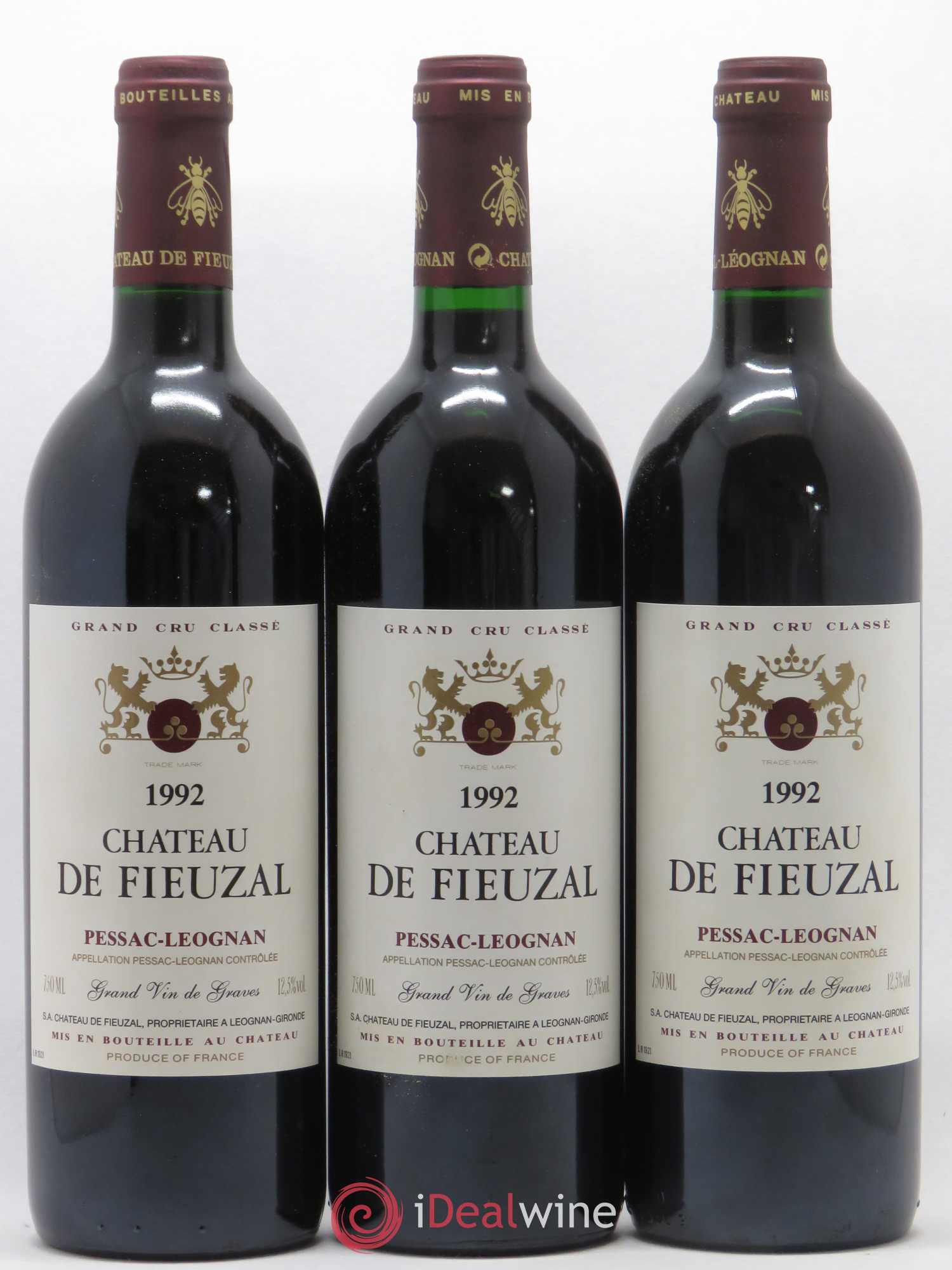 Château de Fieuzal Cru Classé de Graves 1992 - Lot de 12 bouteilles - 2