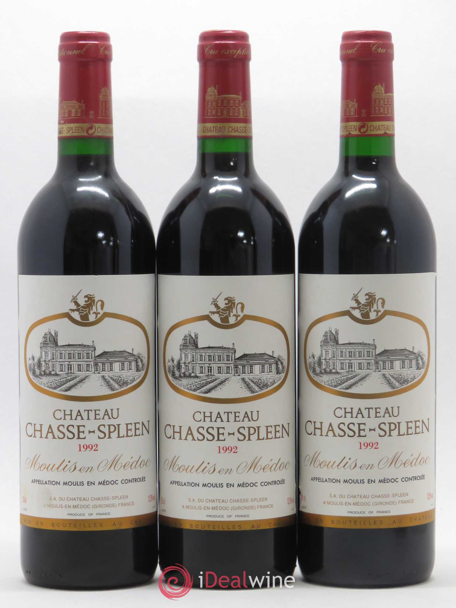 Château Chasse Spleen 1992 - Lot de 12 bouteilles - 2