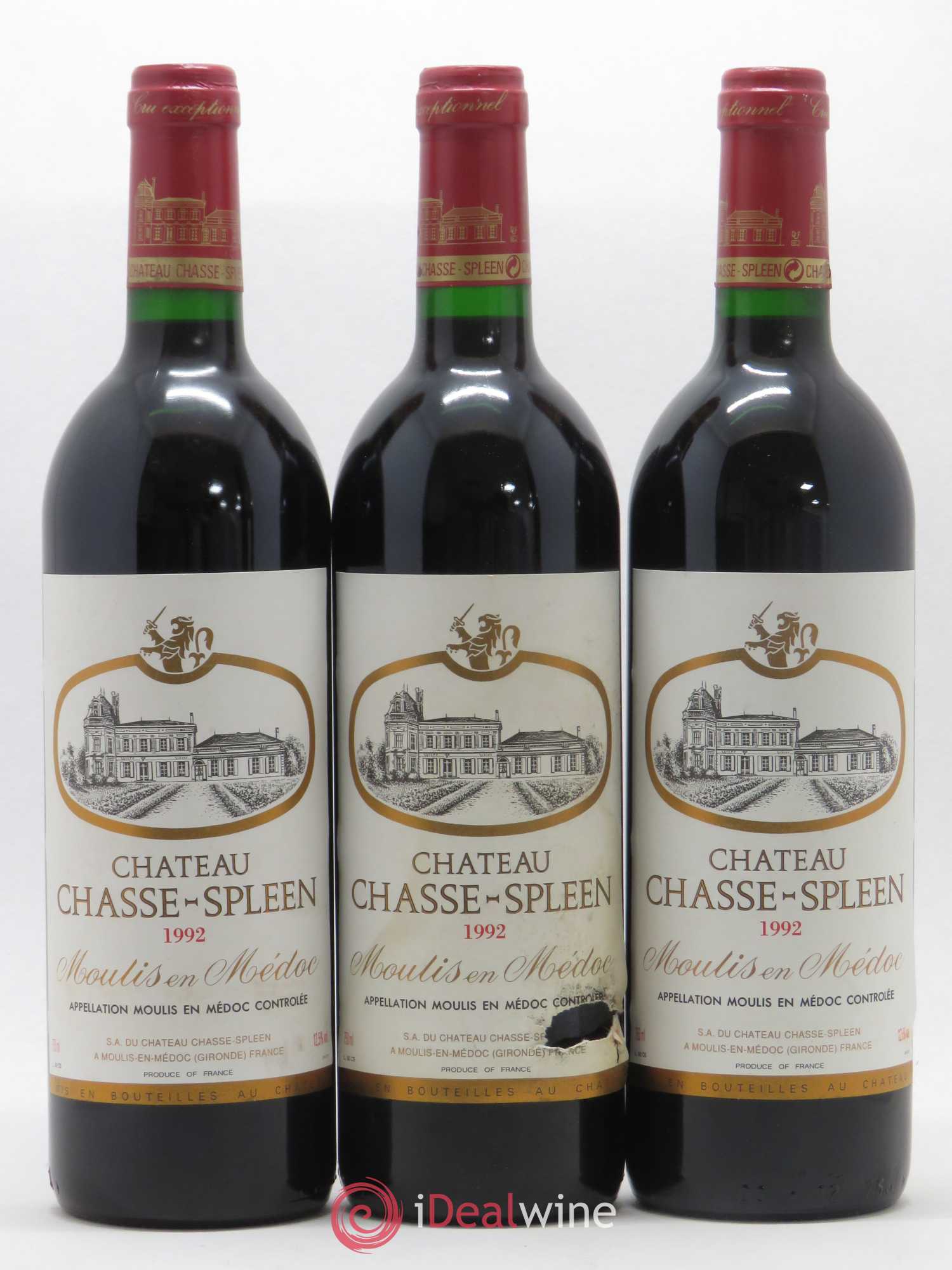 Château Chasse Spleen 1992 - Lot de 12 bouteilles - 4