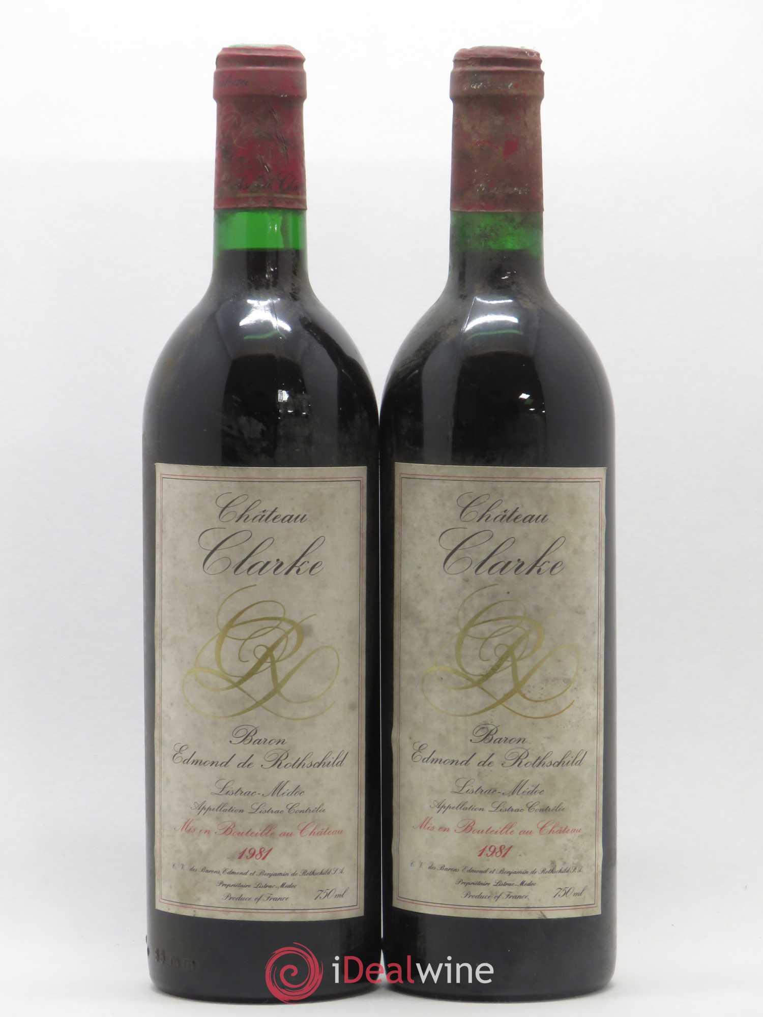Château Clarke 1981 - Lot de 2 bouteilles - 0