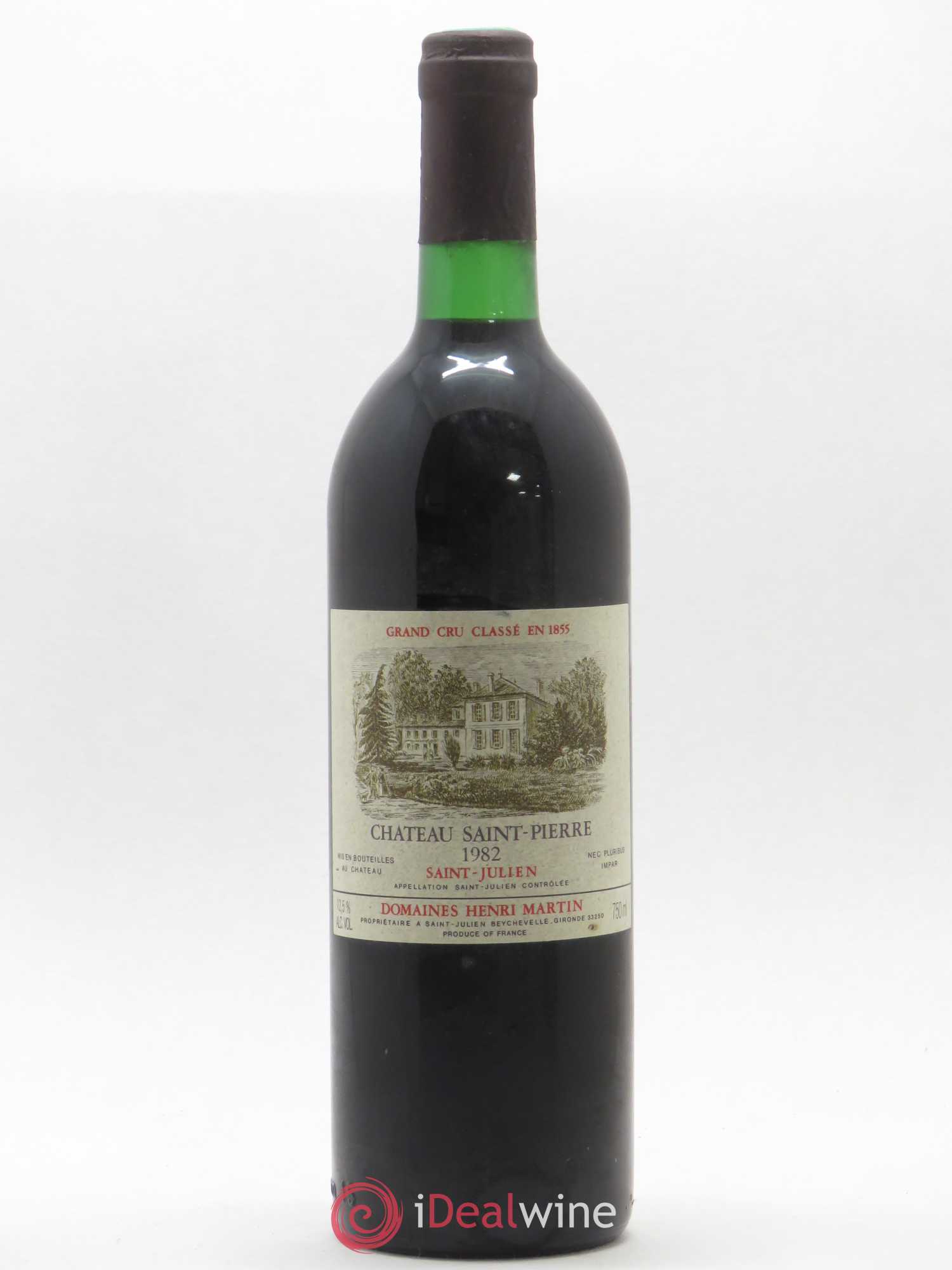 Château Saint-Pierre 4ème Grand Cru Classé 1982 - Lot de 1 bouteille - 0