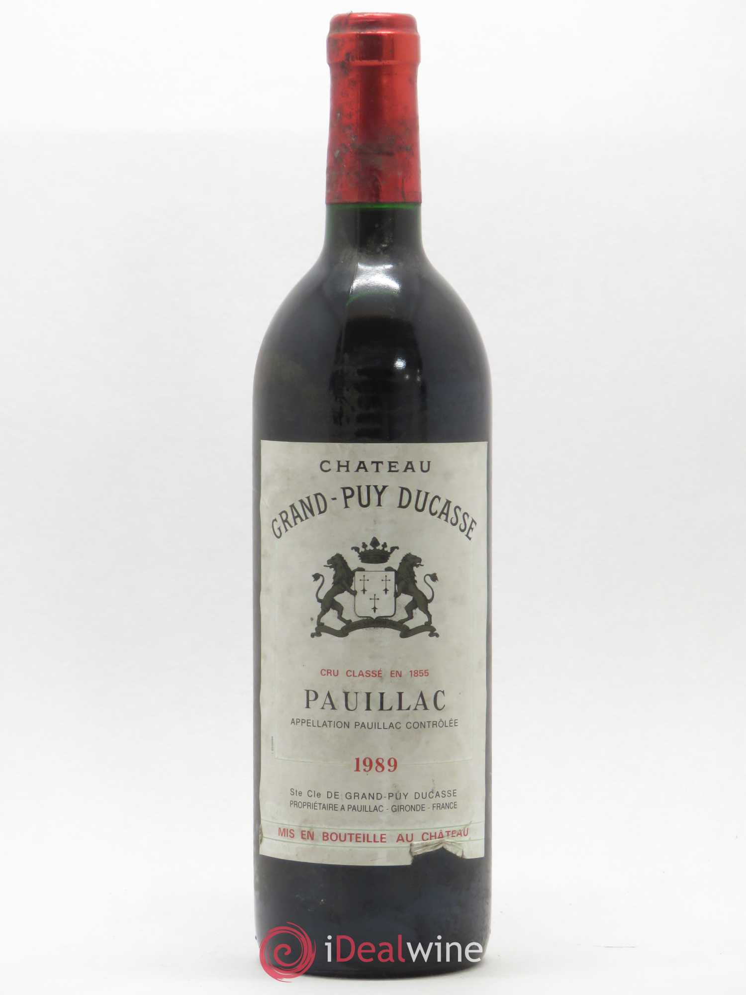 Château Grand Puy Ducasse 5ème Grand Cru Classé 1989 - Lot de 1 bouteille - 0