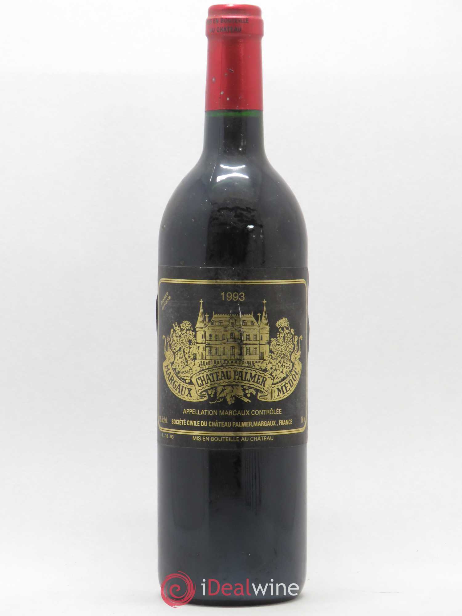 Château Palmer 3ème Grand Cru Classé 1993 - Lot de 1 bouteille - 0