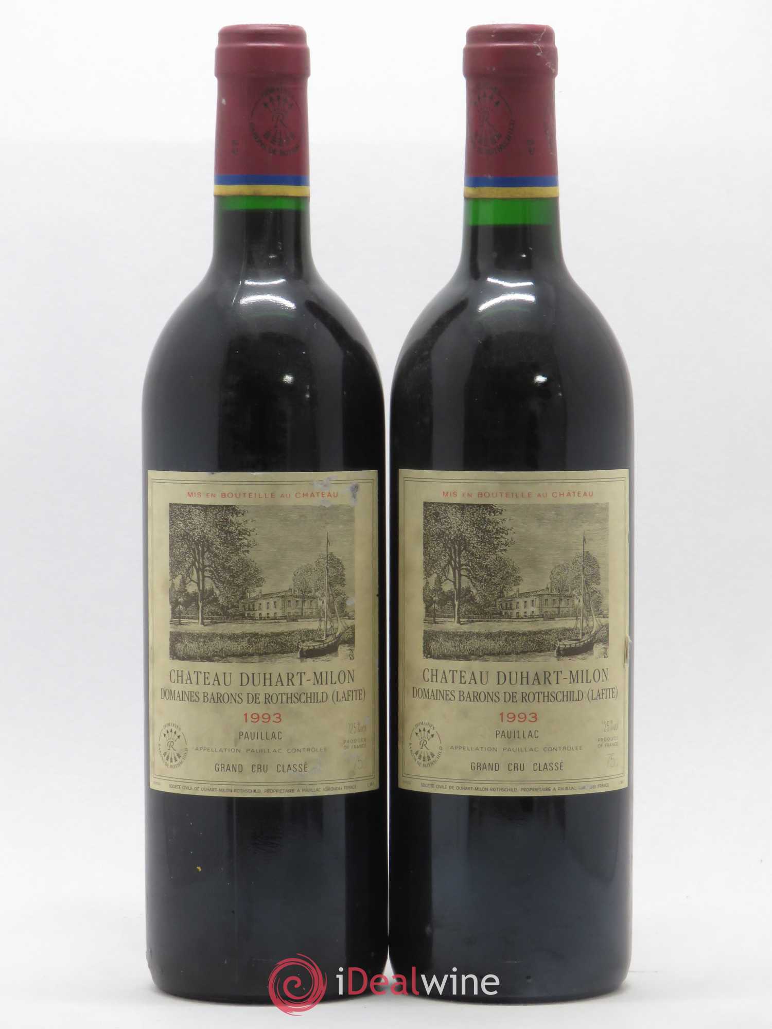 Château Duhart-Milon 4ème Grand Cru Classé 1993 - Lot de 2 bouteilles - 0