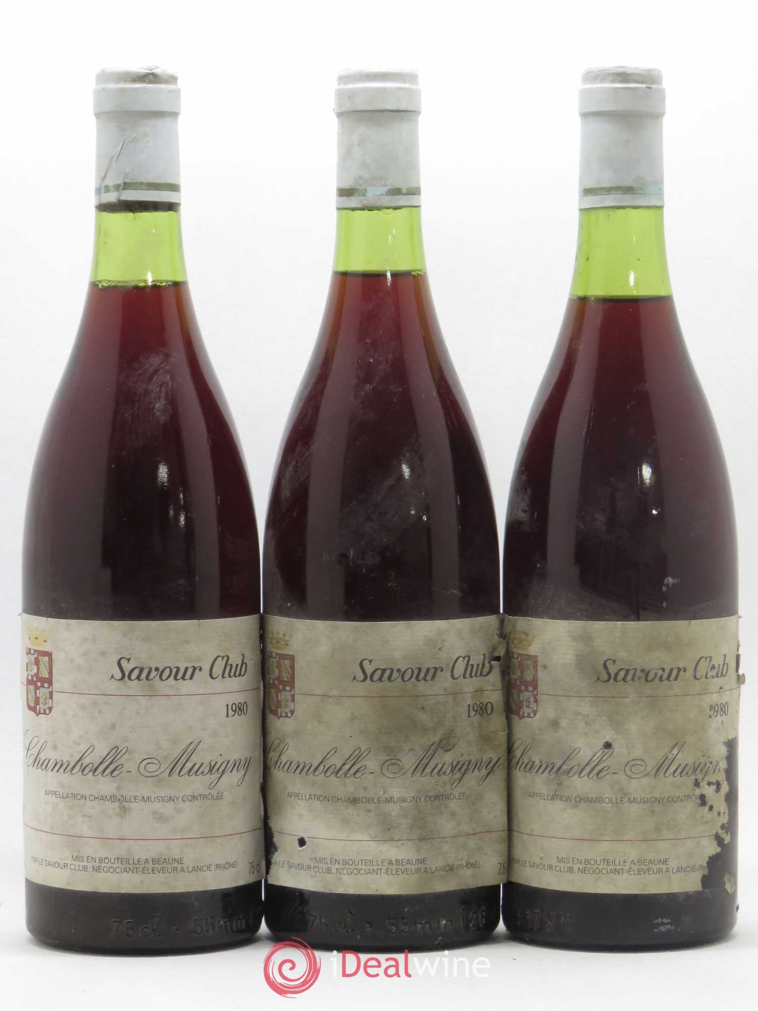 Chambolle-Musigny Savour Club 1980 - Lot de 3 bouteilles - 0